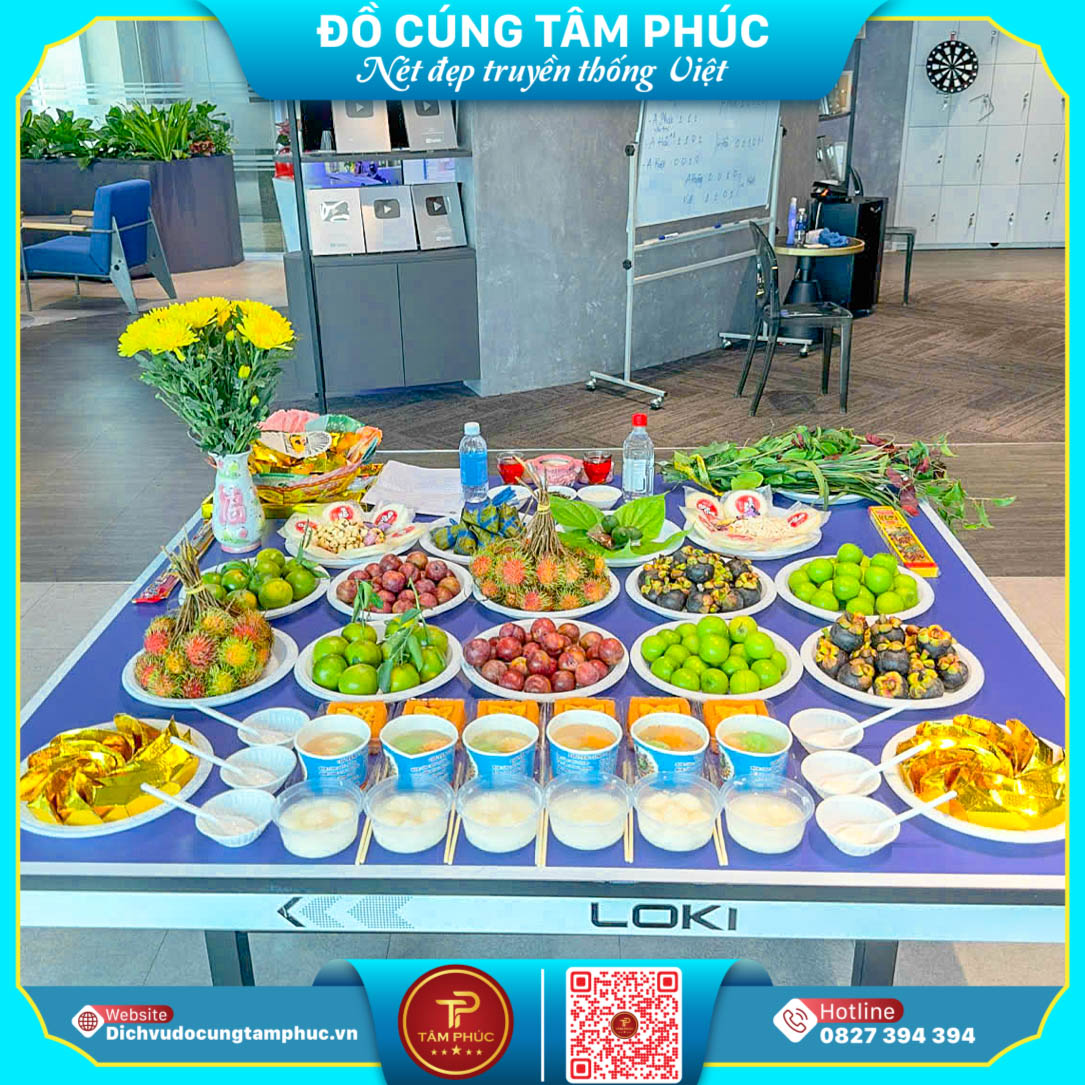 Mâm cúng tết đoan ngọ, mùng 5 tháng 5 âm lịch tại Cần Thơ.
