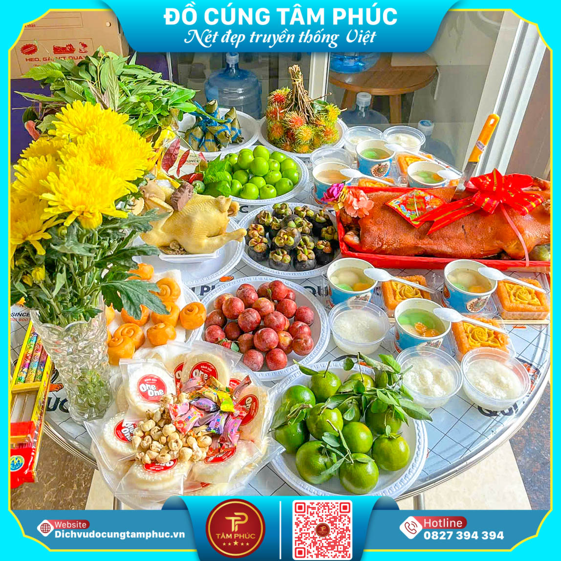 Mâm cúng tết đoan ngọ, mùng 5 tháng 5 âm lịch tại Cần Thơ.