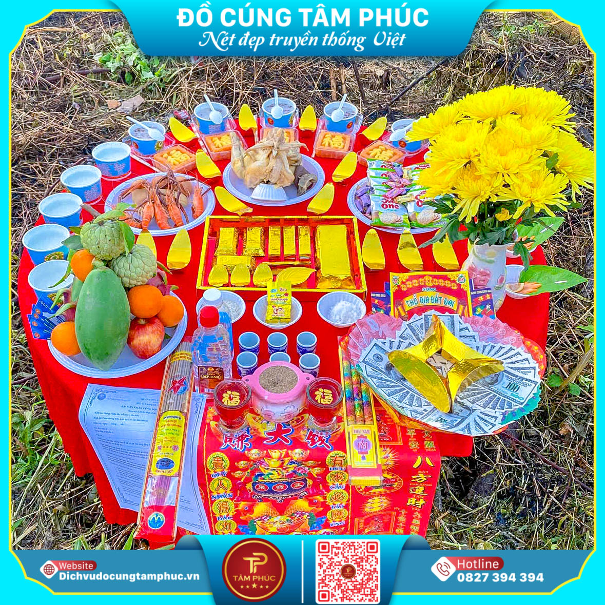 Mâm cúng động thổ trọn gói Tại Cần Thơ.