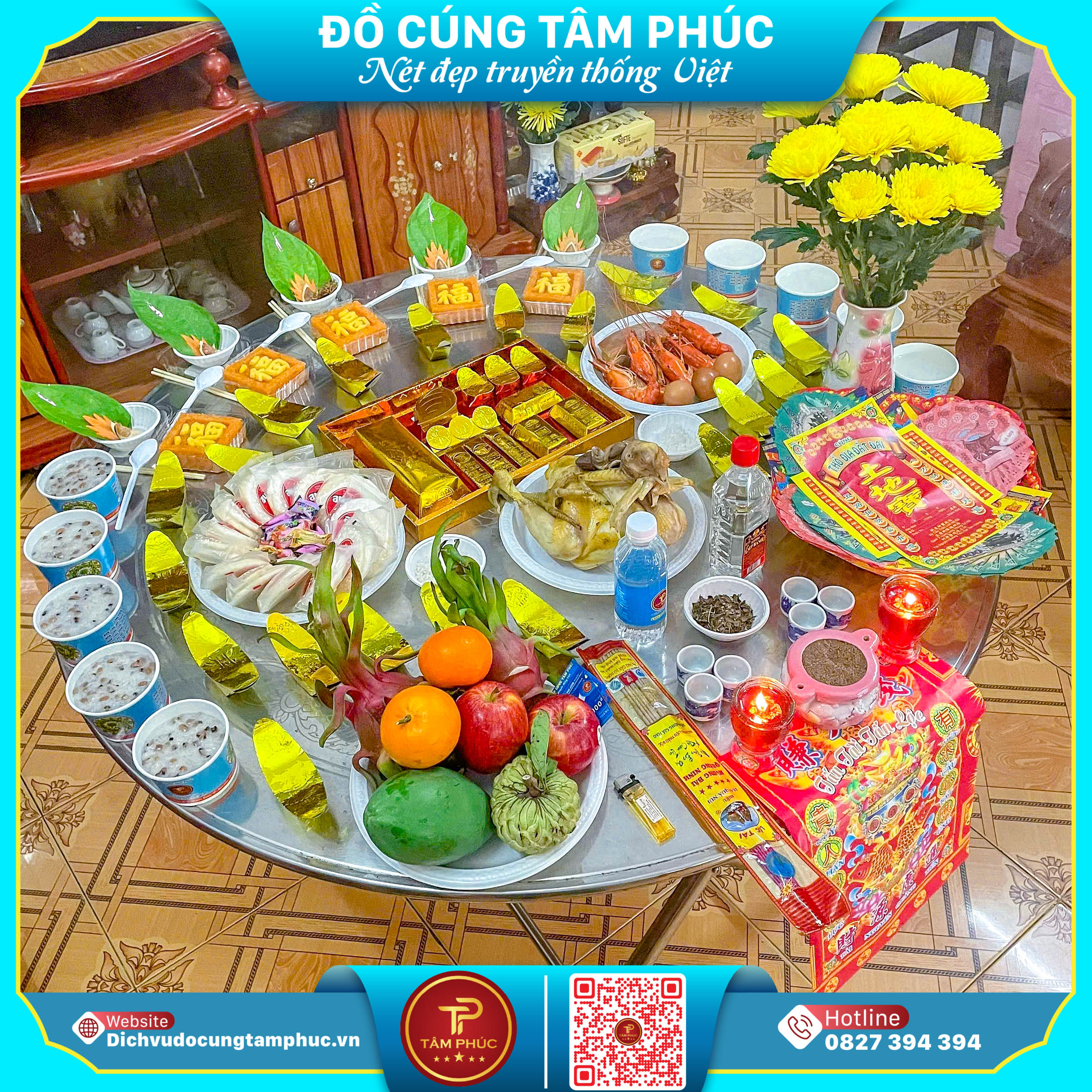 Mâm cúng động thổ trọn gói Tại Cần Thơ.