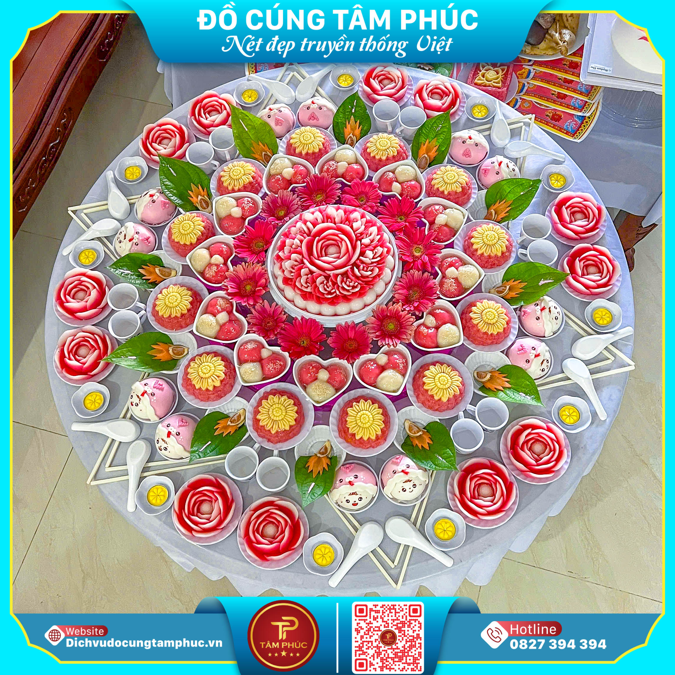 Mâm cúng thôi nôi, đầy tháng trọn gói Tại Cần Thơ.