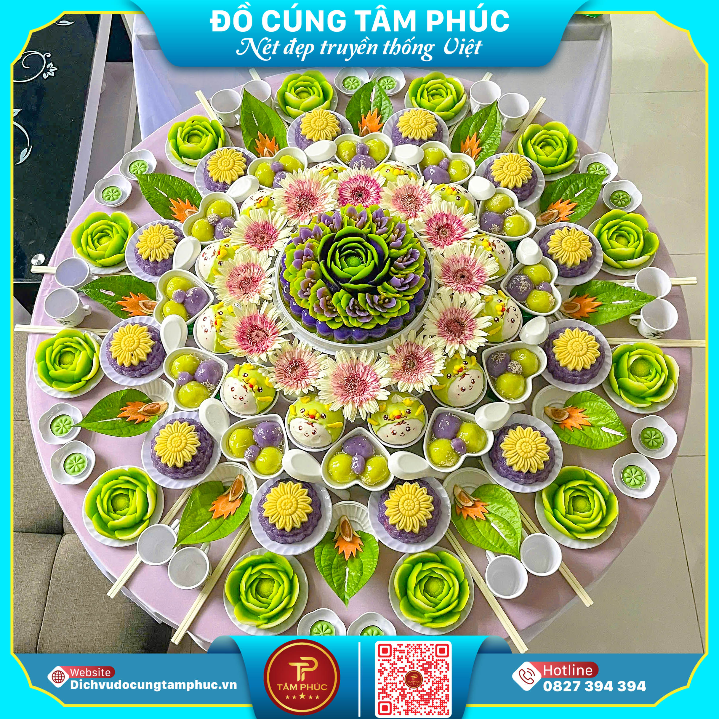 Mâm cúng thôi nôi, đầy tháng trọn gói Tại Cần Thơ.