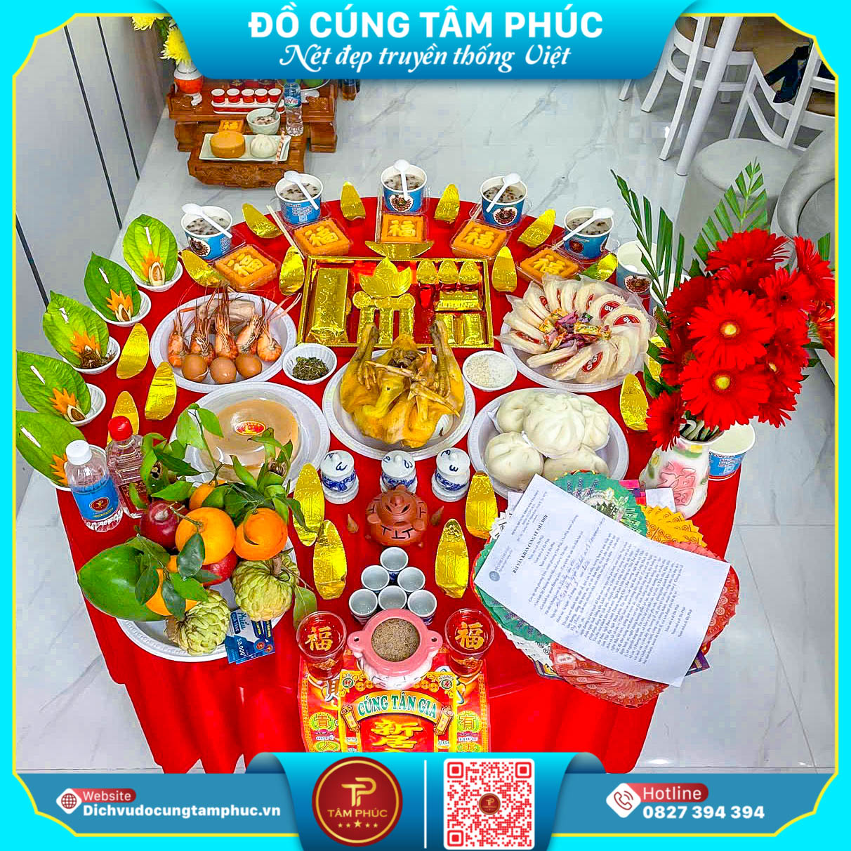 Mâm cúng nhập trạch, vào nhà mới trọn gói tại Cần Thơ.