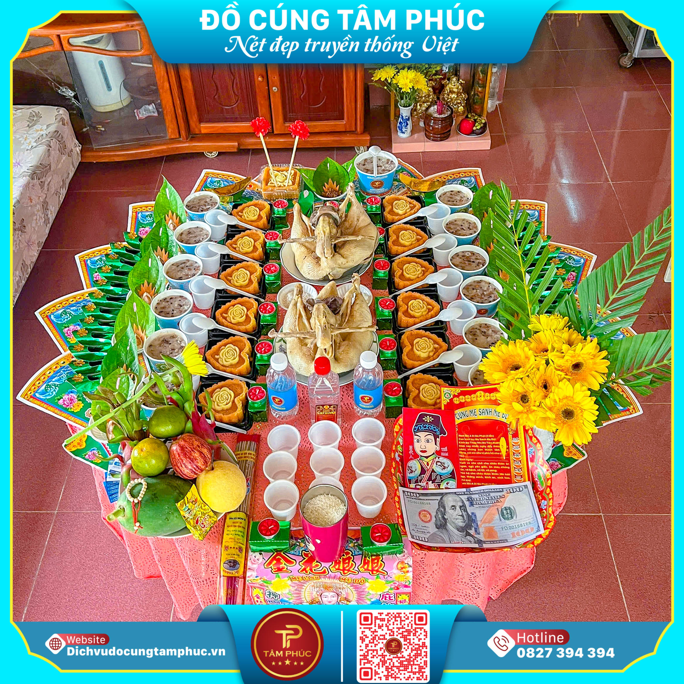 Mâm cúng căn cho bé đầy đủ, trọn gói cho bé Tại Cần Thơ,