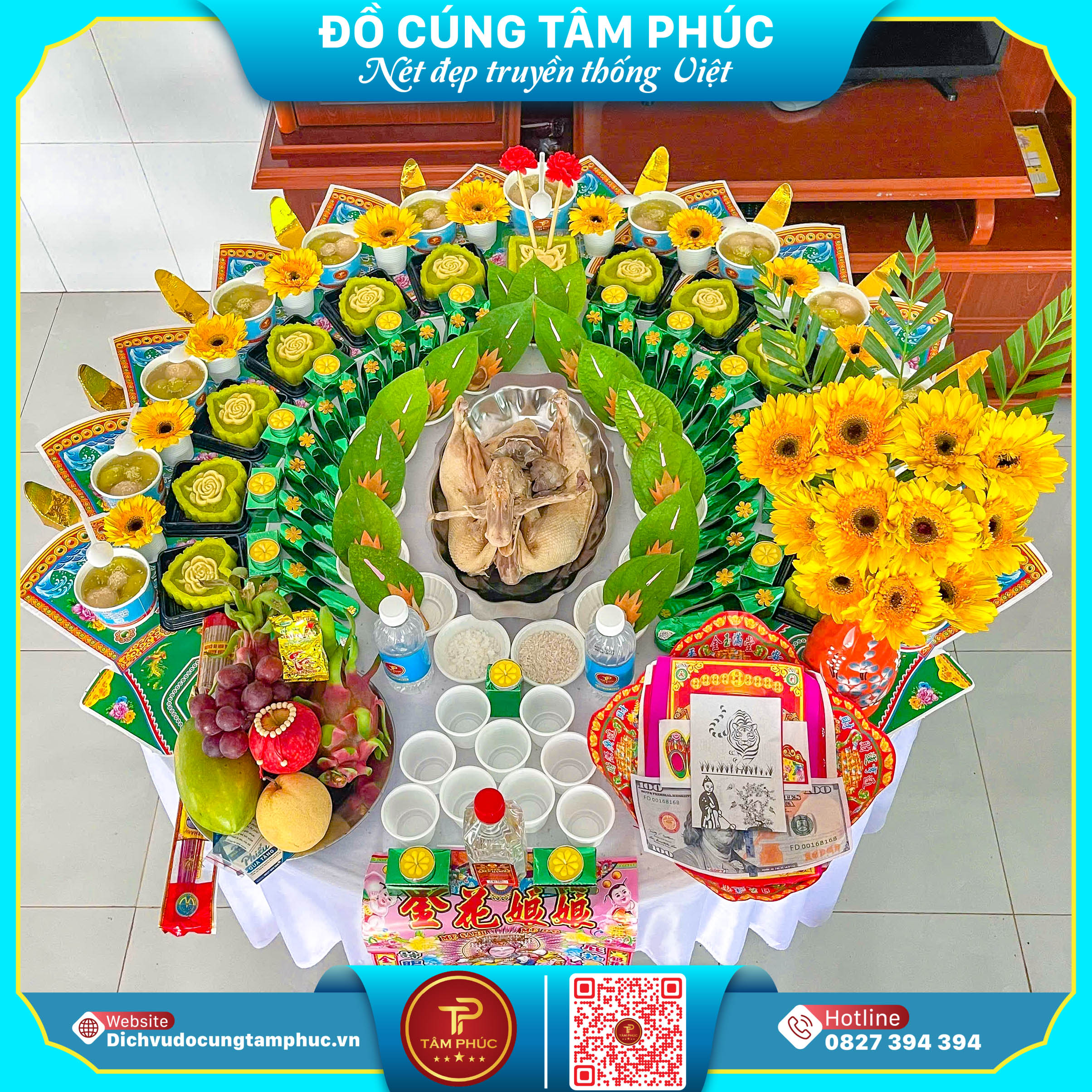 Vị trí đặt mâm cúng mụ cho bé chuẩn lễ nghi.