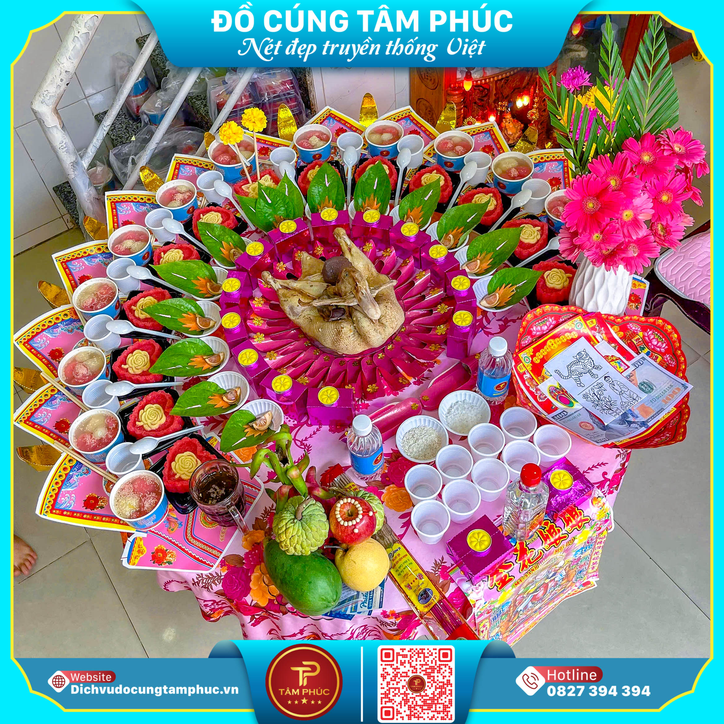 Vị trí đặt mâm cúng mụ cho bé chuẩn lễ nghi.
