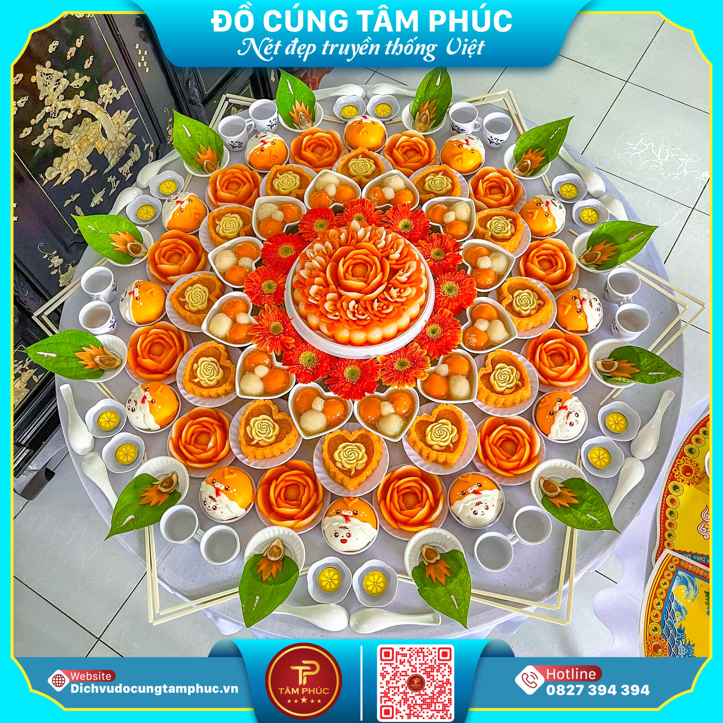 Vị trí đặt mâm cúng mụ cho bé chuẩn lễ nghi.