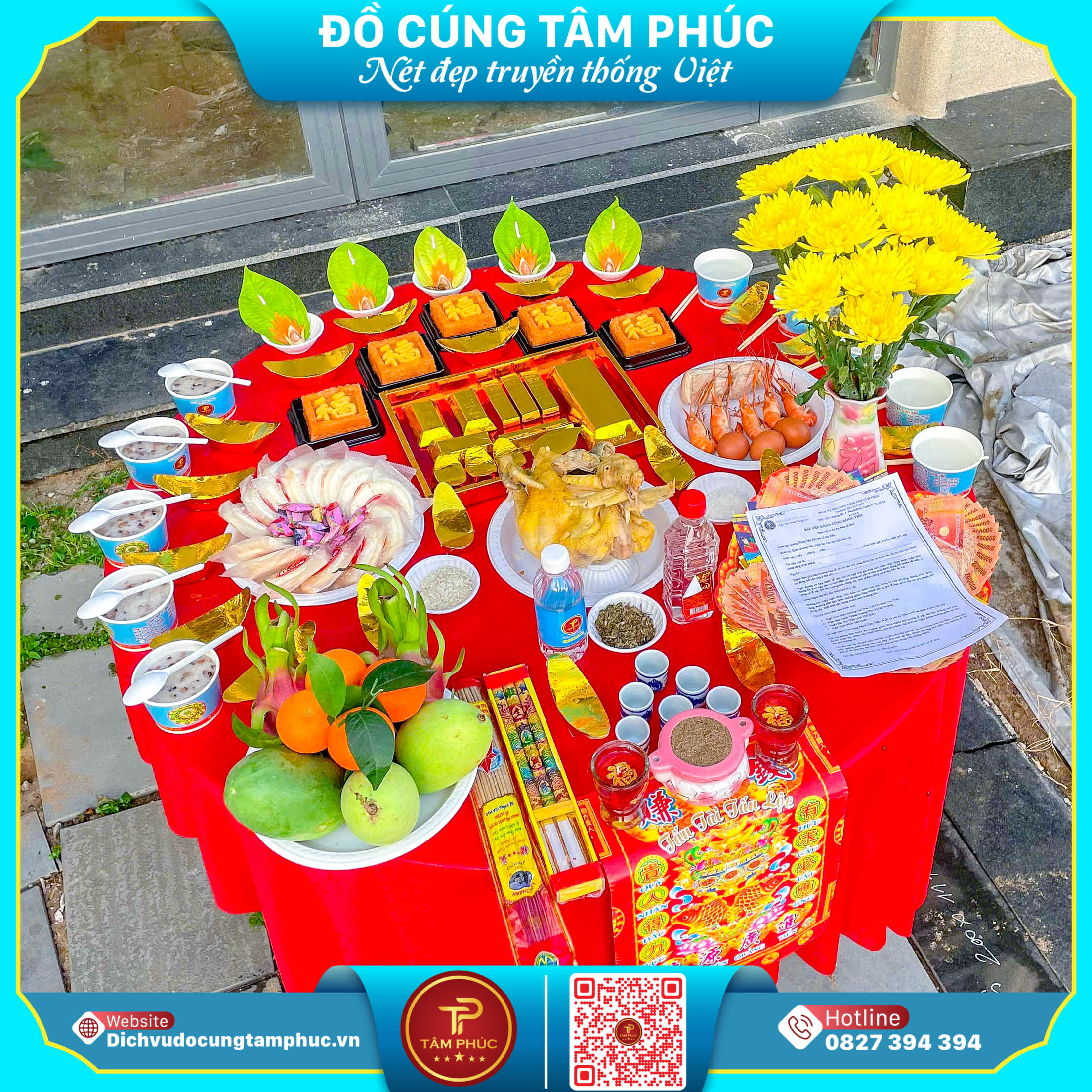 Mâm cúng khởi công, động thổ trọn gói tại Cần Thơ