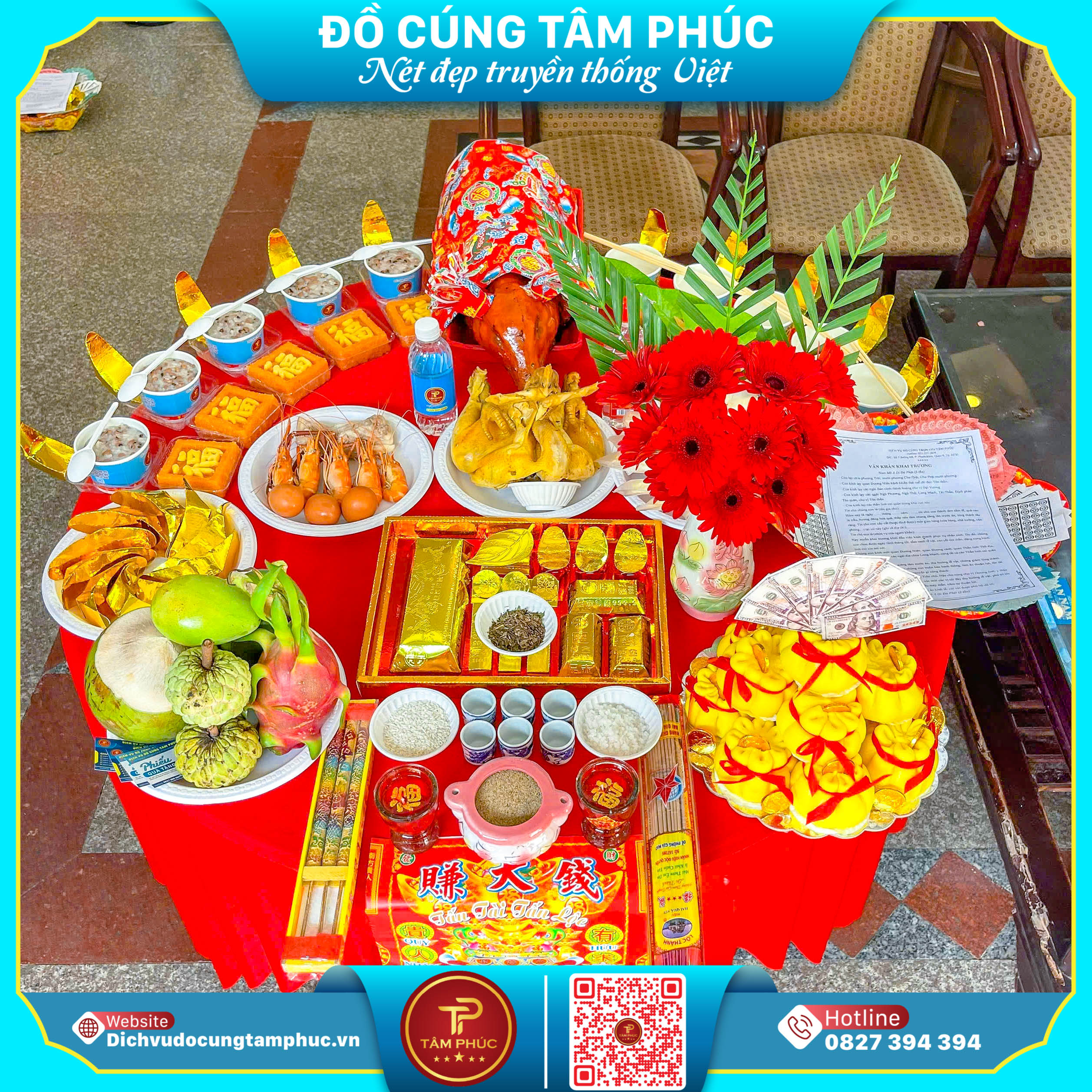 Mâm cúng khởi công, động thổ trọn gói tại Cần Thơ