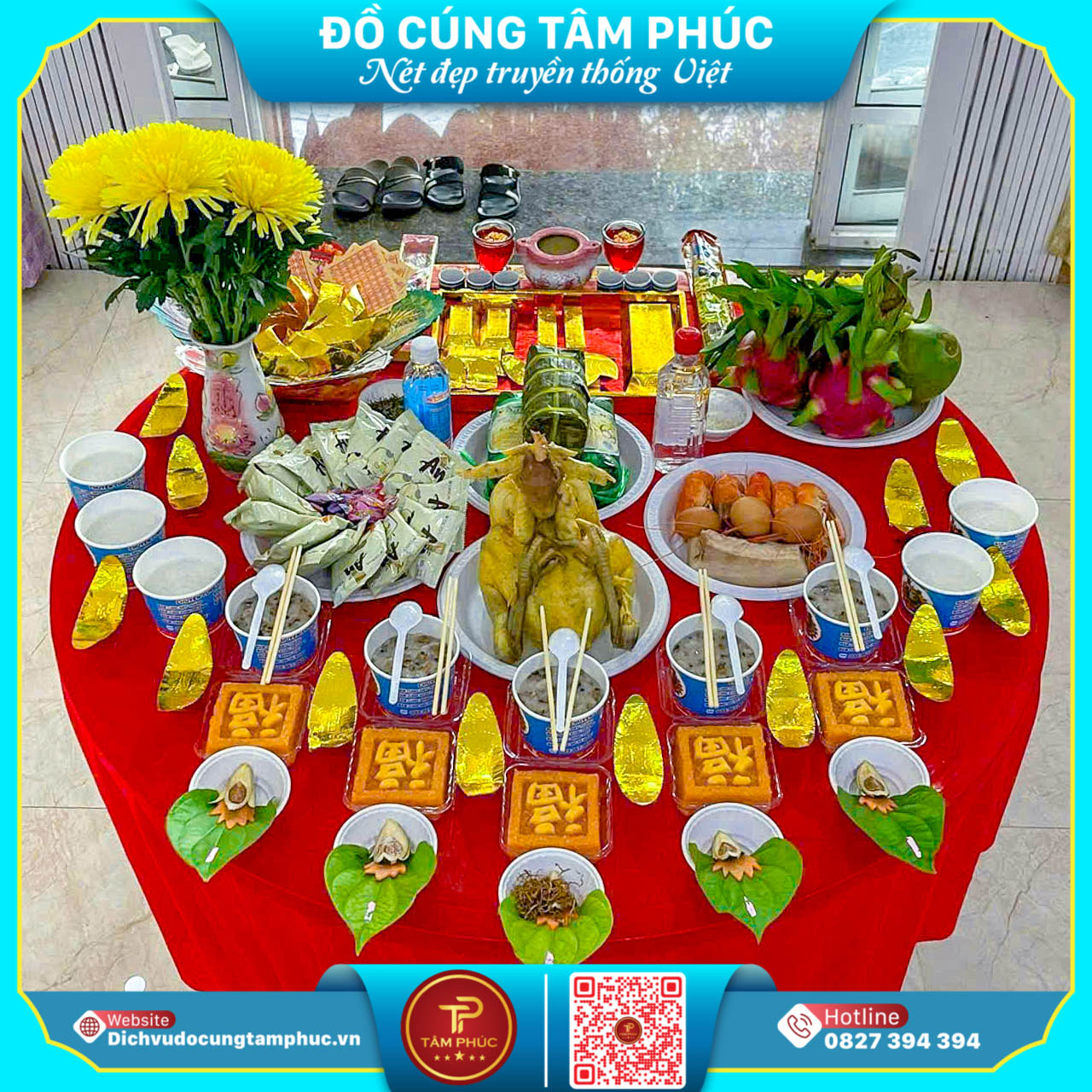 Ý Nghĩa Xôi Gấc Chữ Phúc Trên Mâm Cúng Truyền Thống Người Việt
