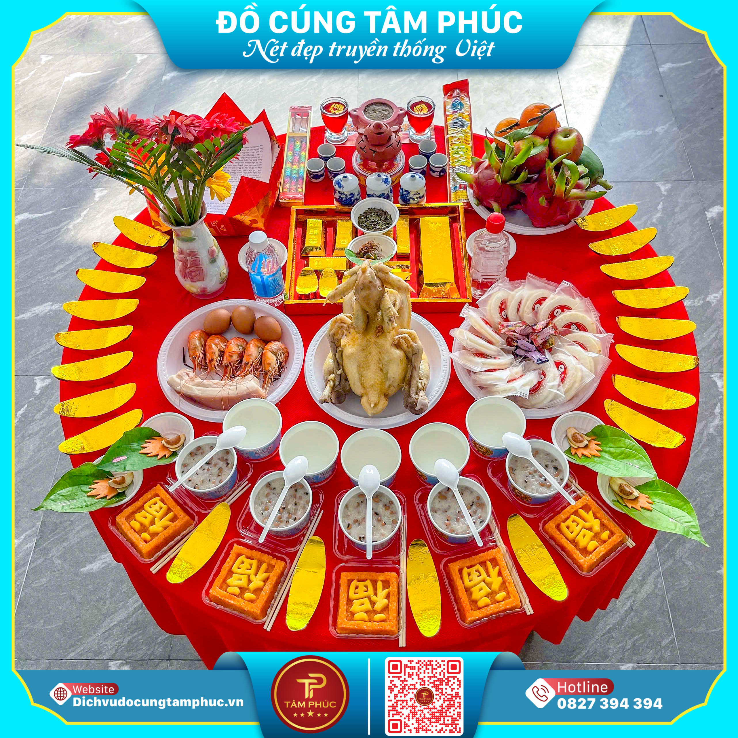 Ý Nghĩa Xôi Gấc Chữ Phúc Trên Mâm Cúng Truyền Thống Người Việt