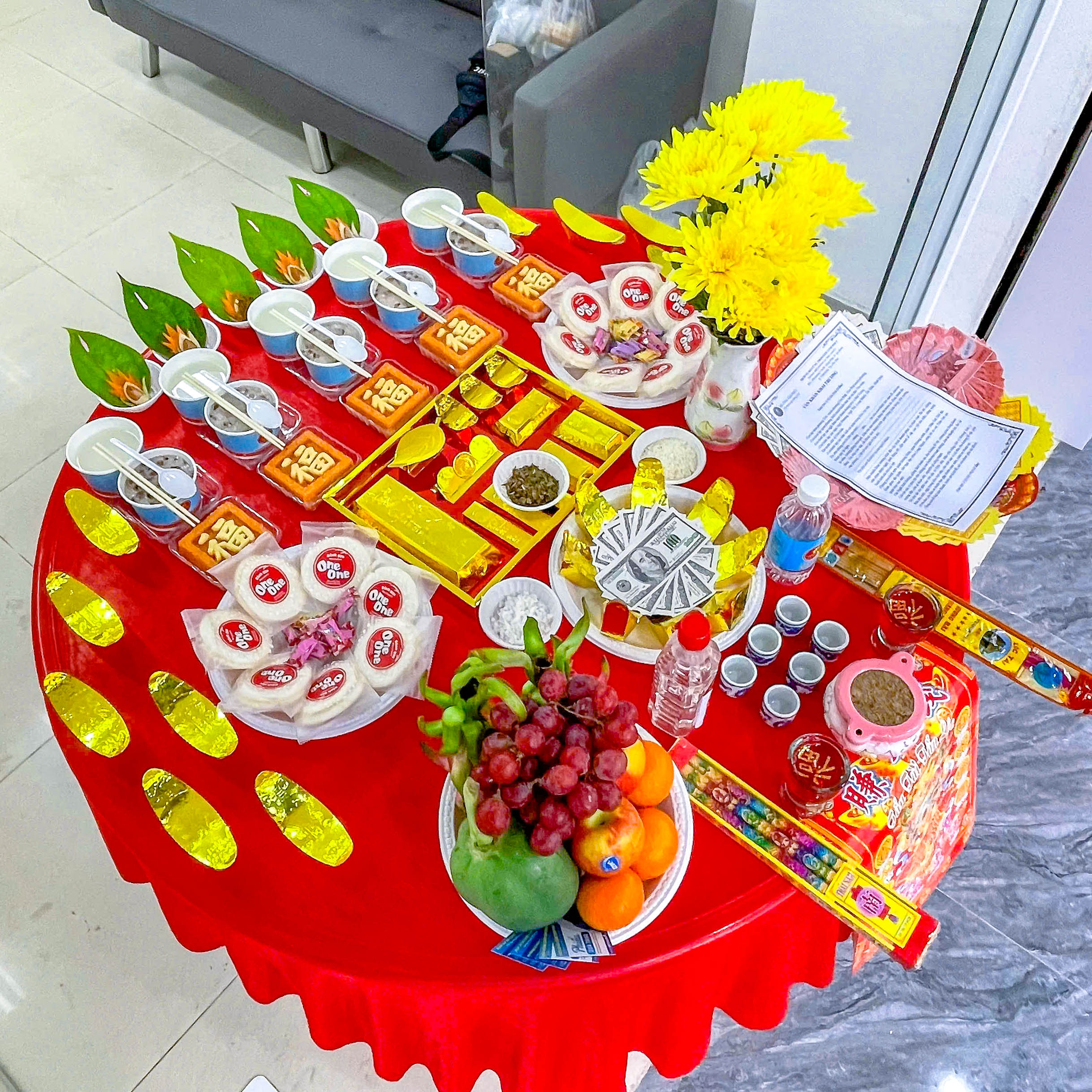 Mâm cúng khai trương trọn gói, đầy đủ tại Cần Thơ.
