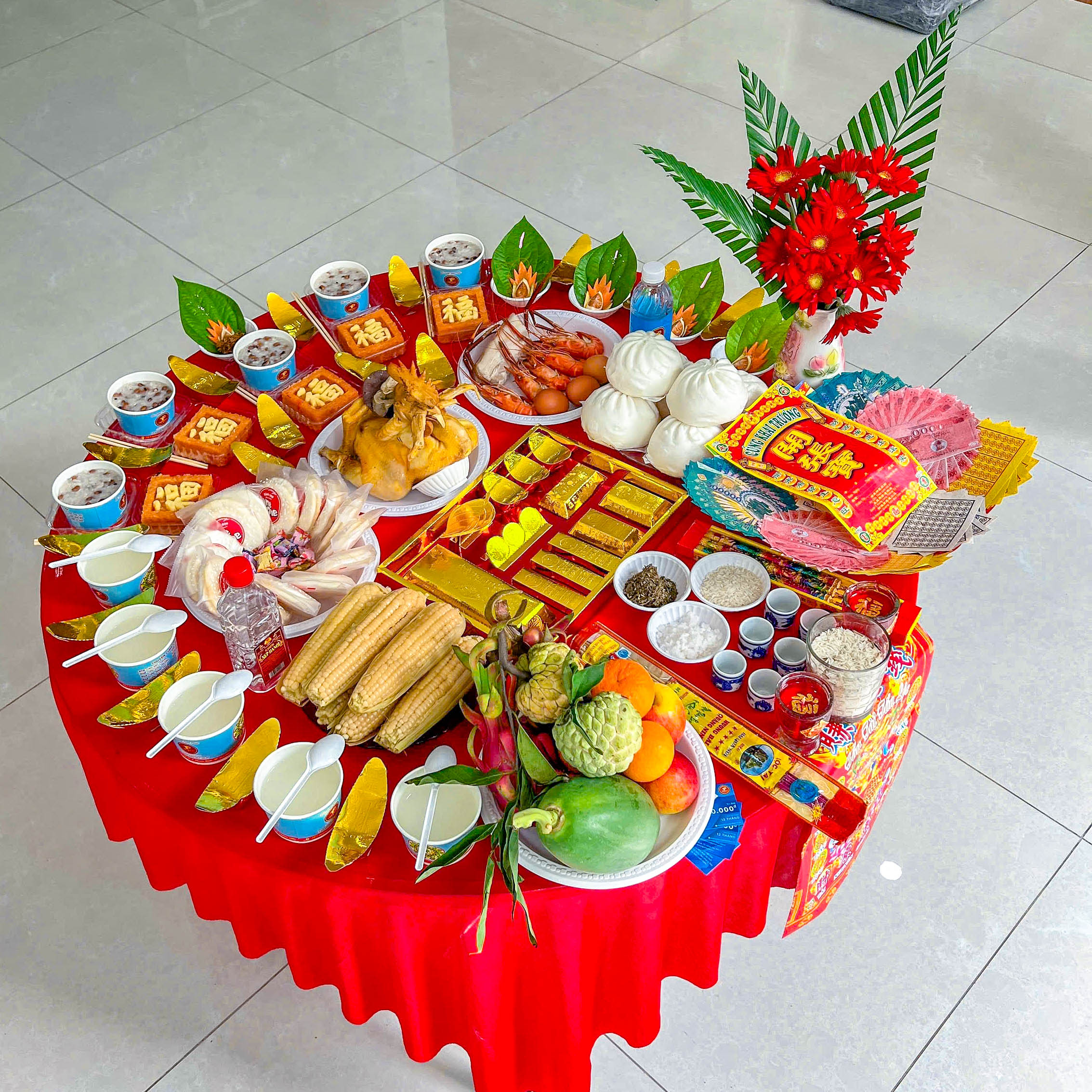 Mâm cúng khai trương trọn gói, đầy đủ tại Cần Thơ.
