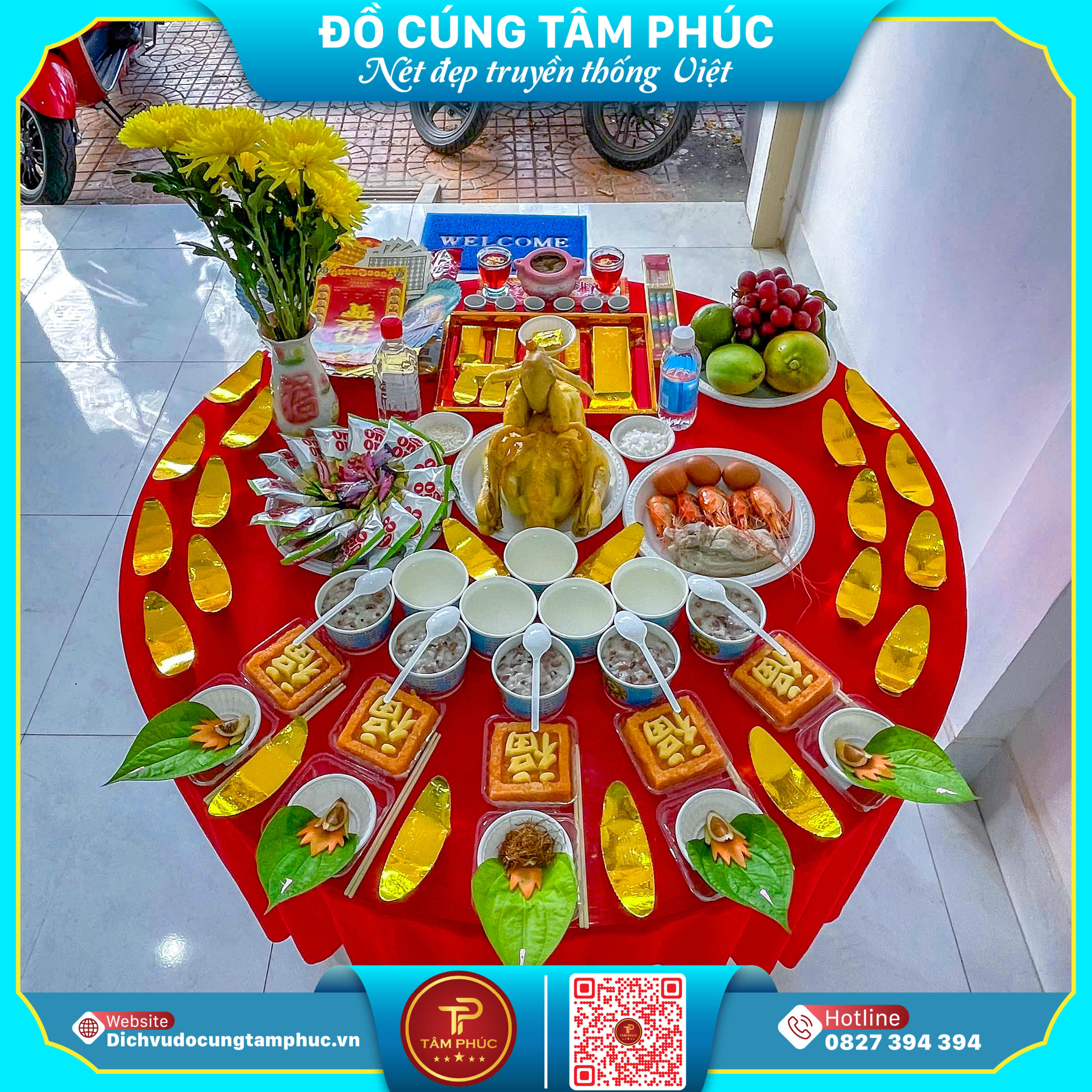 Ý nghĩa của việc đặt 5 chén cháo trắng trên mâm cúng.
