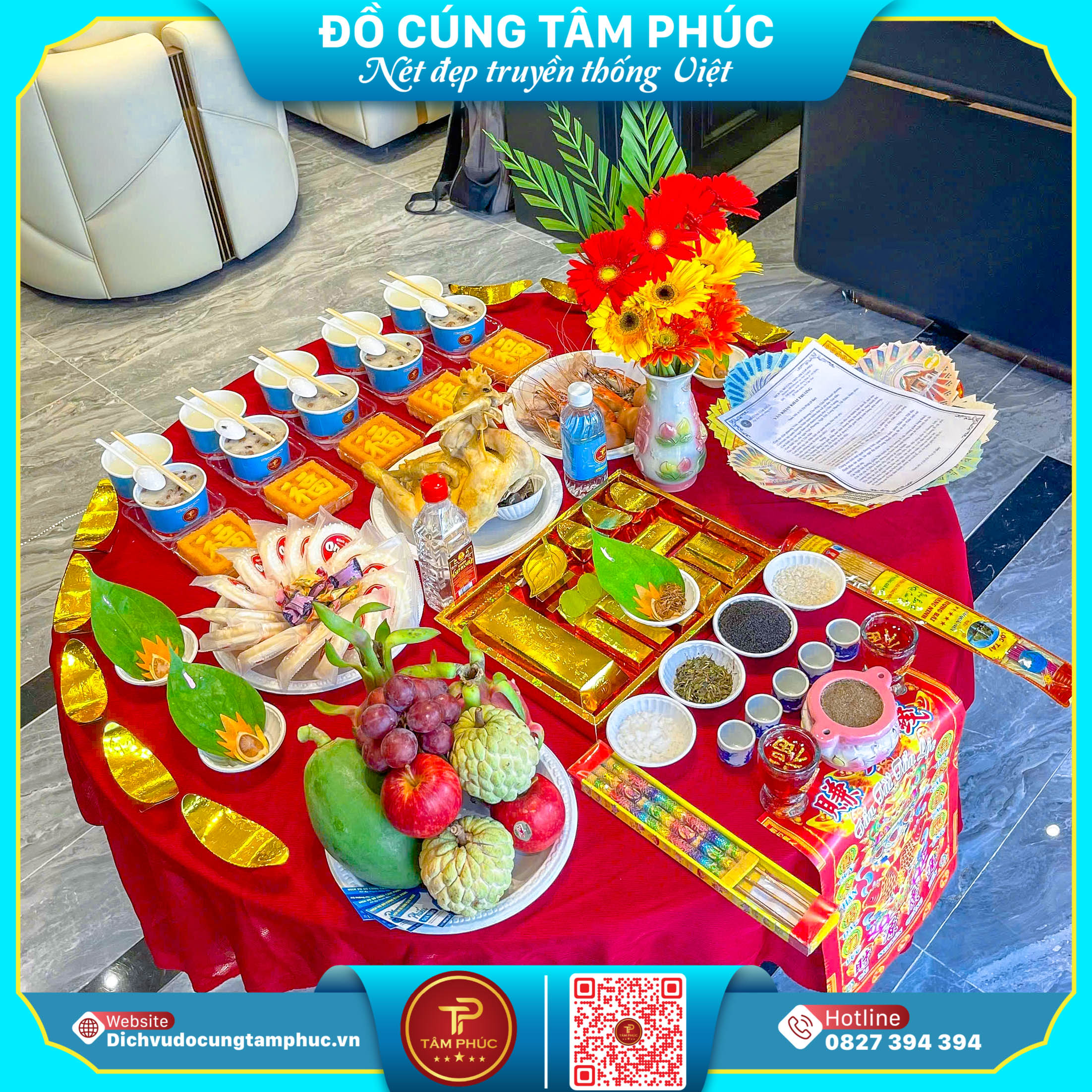 Ý nghĩa của việc đặt 5 chén cháo trắng trên mâm cúng.