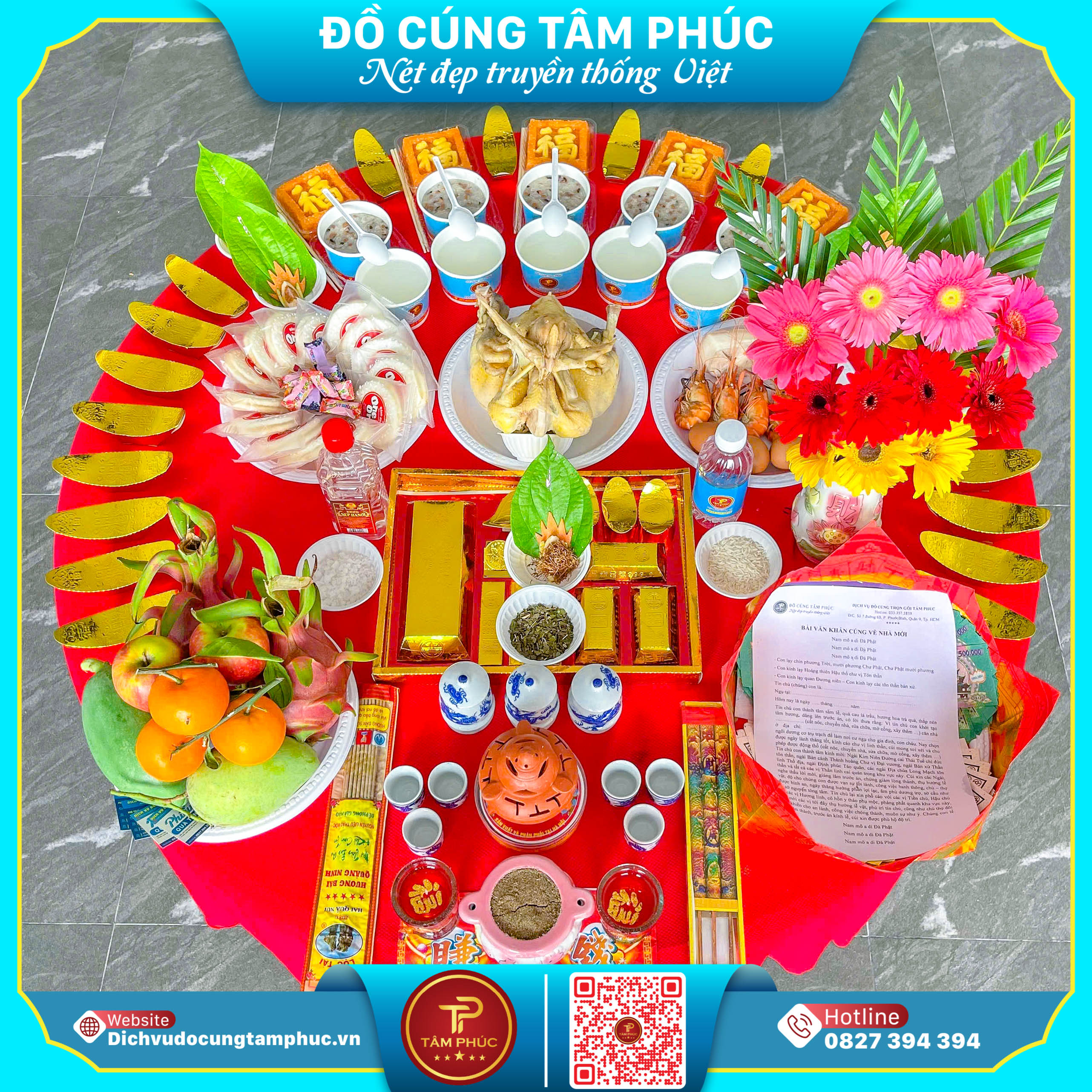 Mâm Cúng Nhập Trạch Trọn Gói, Chuẩn Nghi Lễ Tại Cần Thơ