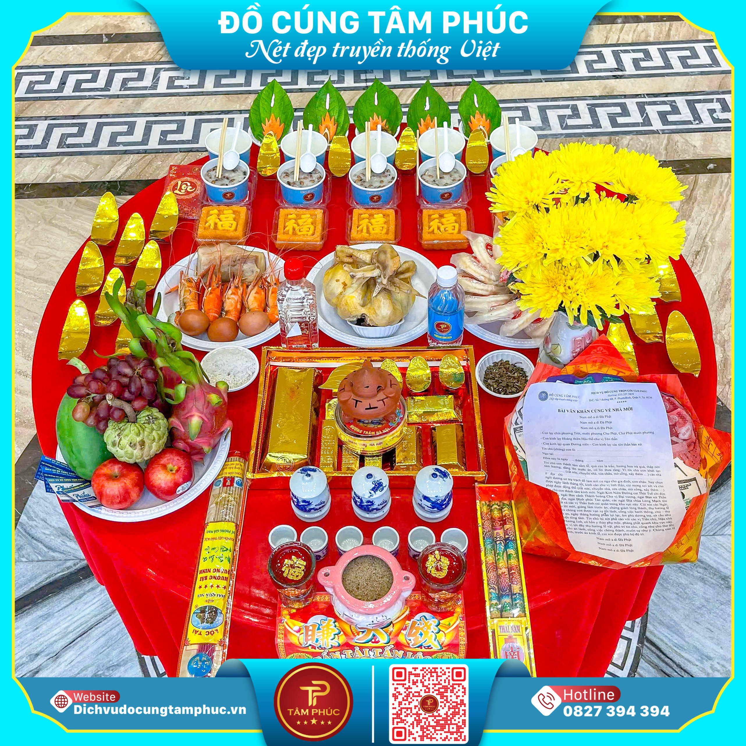 Mâm Cúng Nhập Trạch Trọn Gói, Chuẩn Nghi Lễ Tại Cần Thơ