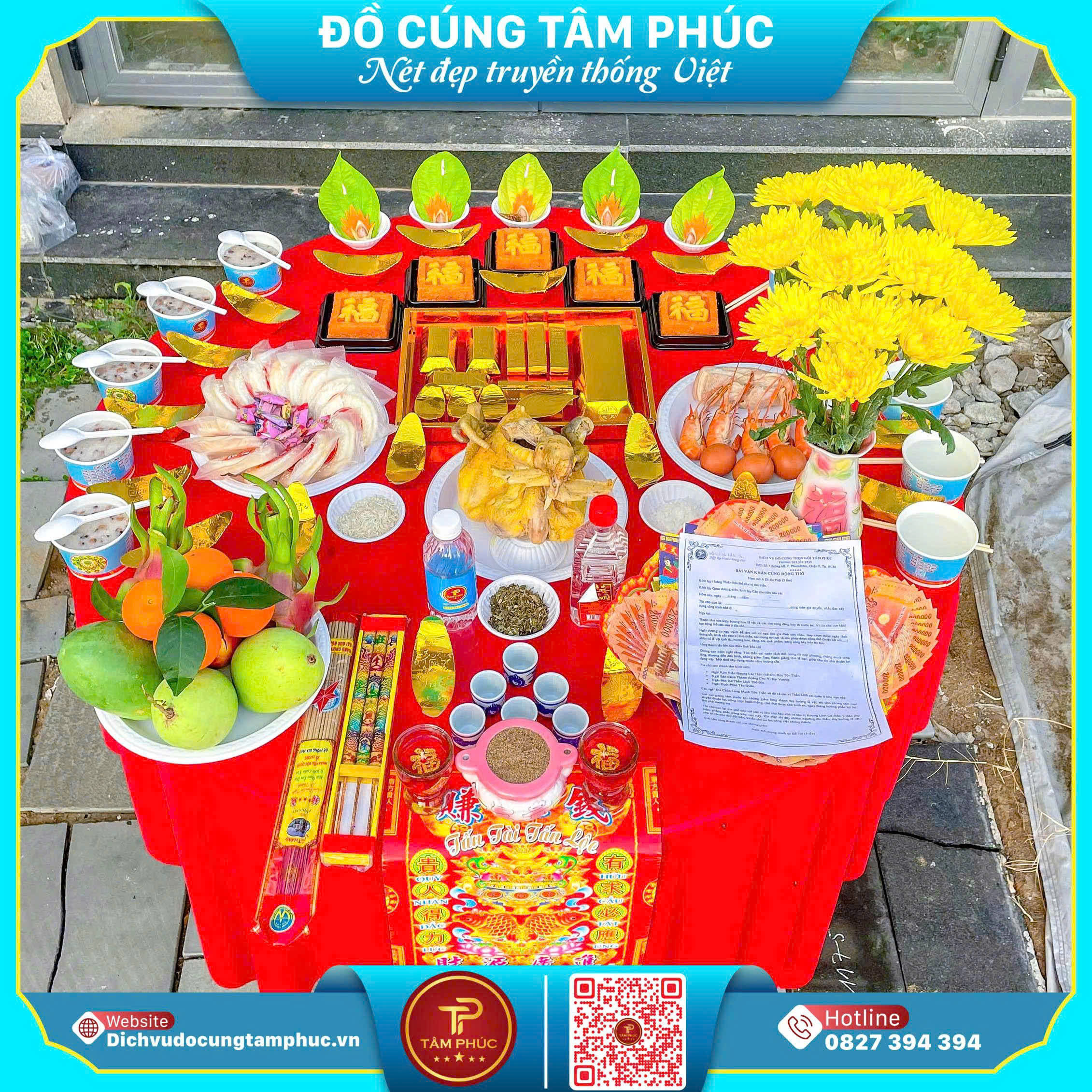 Hướng Dẫn Các Bước Chuẩn Bị Mâm Cúng Động Thổ Đúng Cách