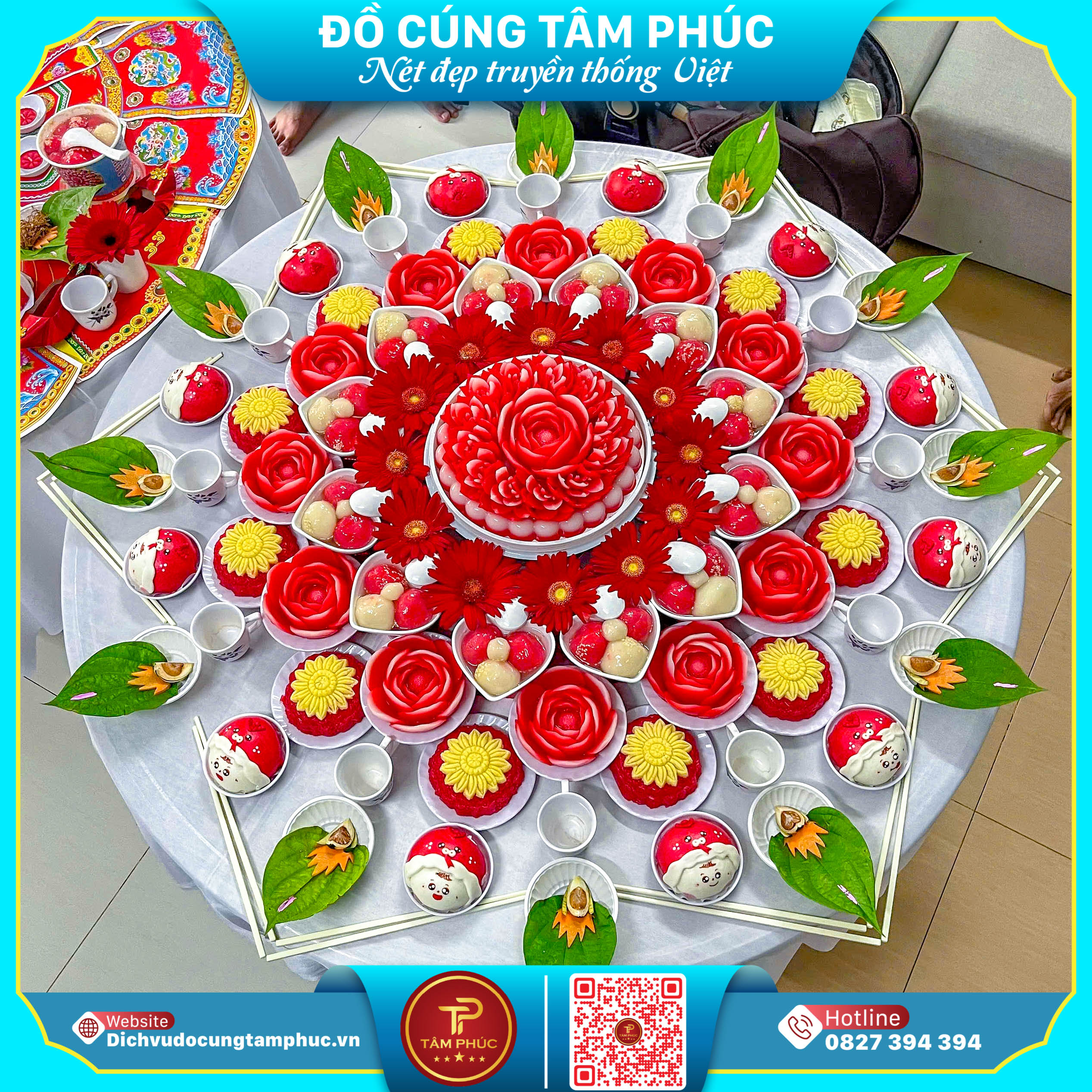 Mâm cúng thôi nôi trọn gói tại Cần Thơ, giao tận nơi.