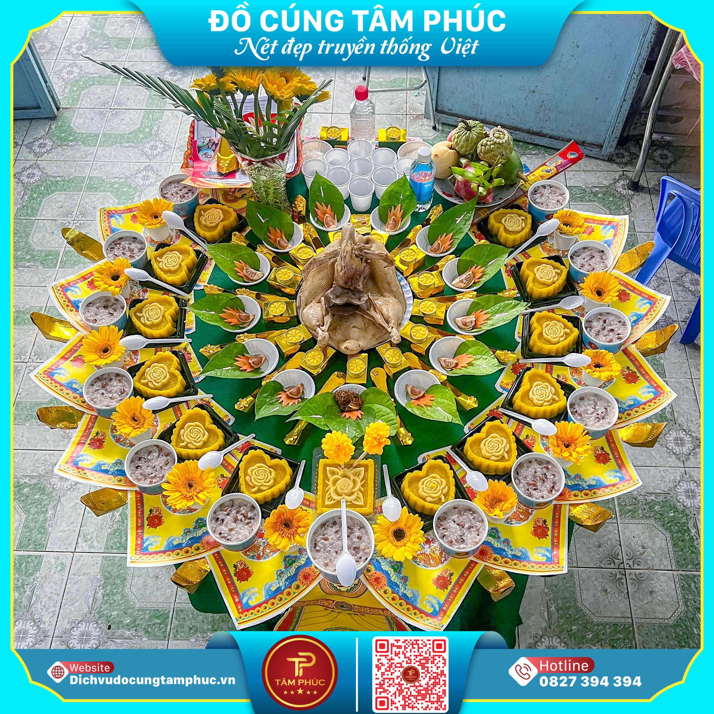 Mâm cúng thôi nôi trọn gói tại Cần Thơ, giao tận nơi.