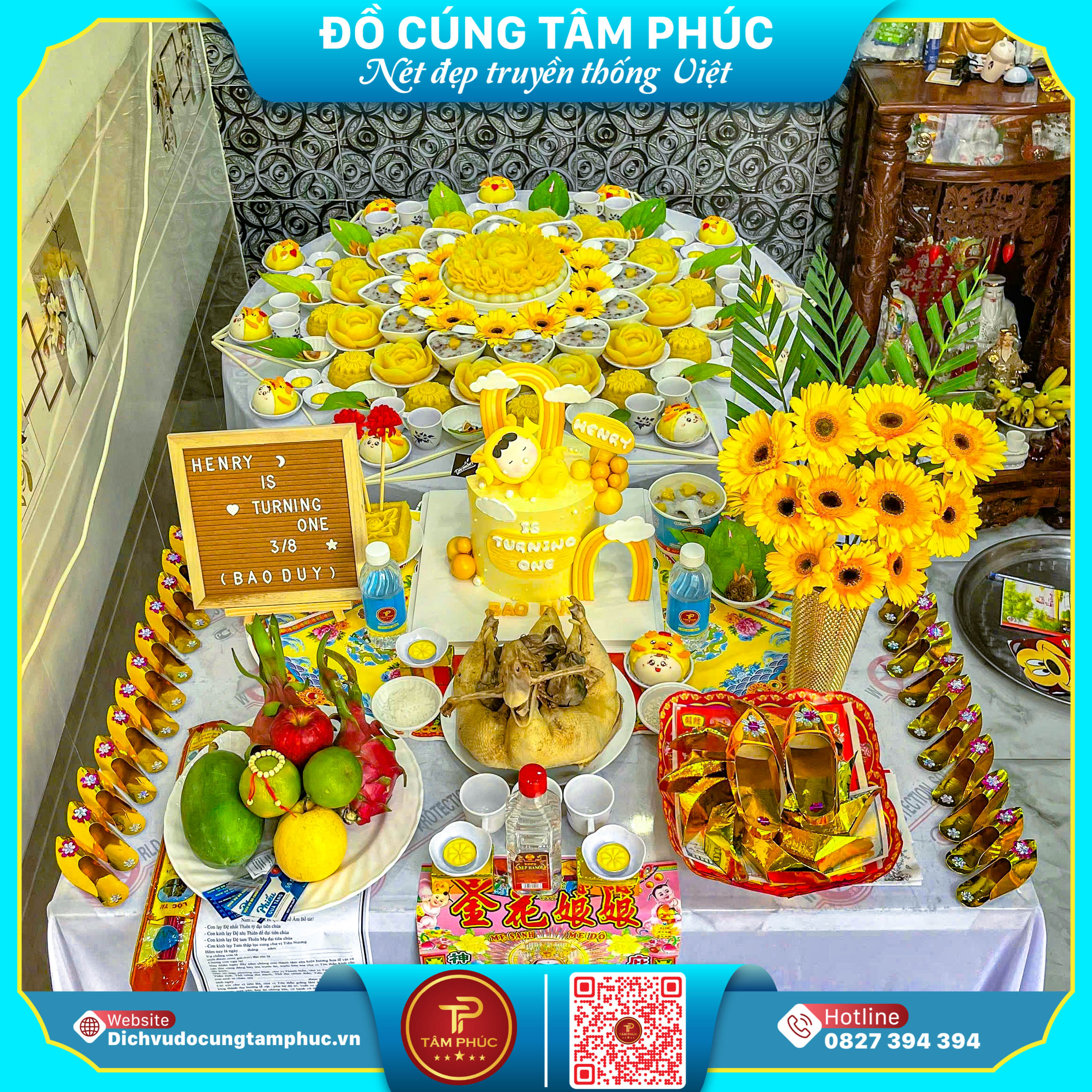 Mâm Cúng Căn 3,6,9,12 Tuổi Cho Con Tại Cần Thơ