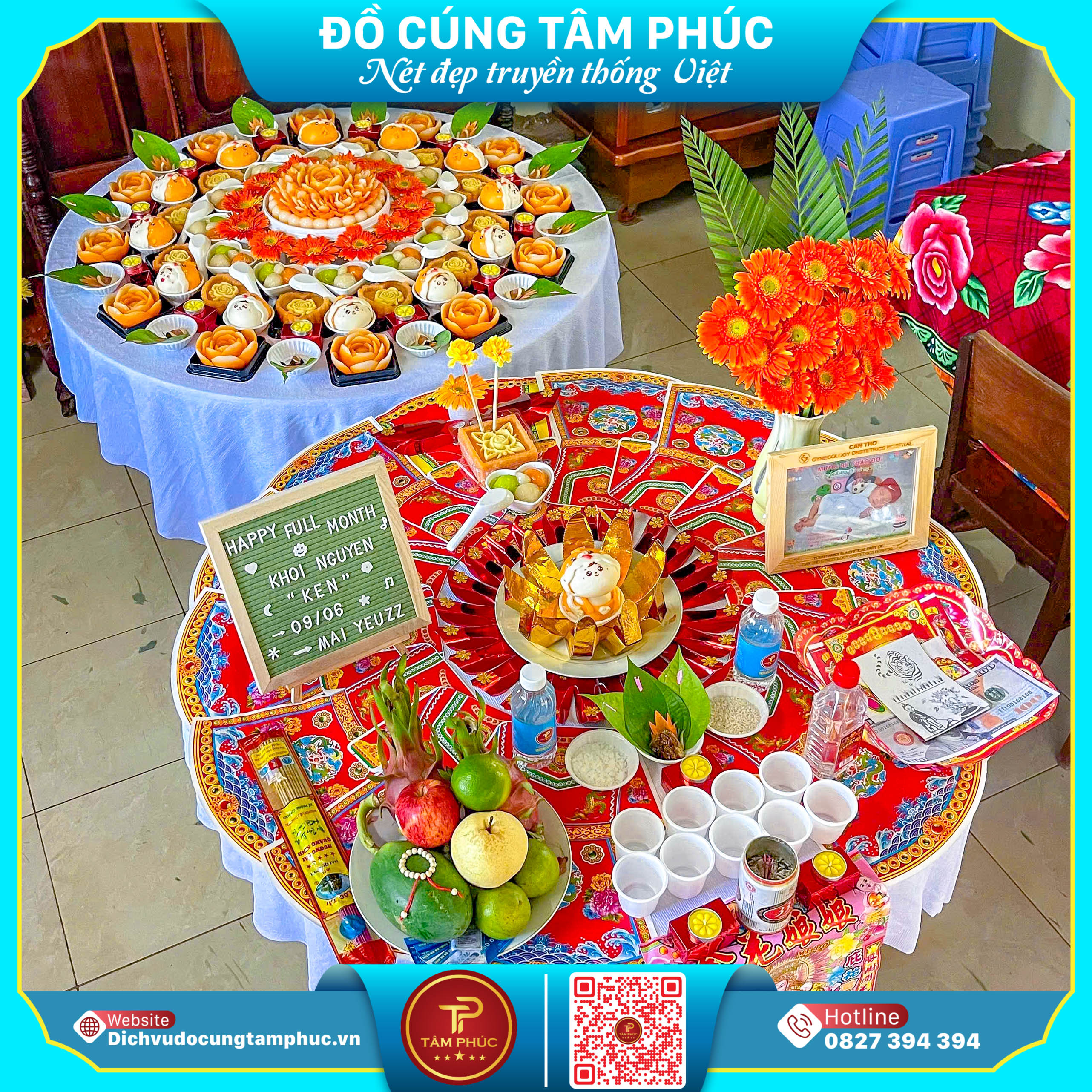 Mâm Cúng Căn 3,6,9,12 Tuổi Cho Con Tại Cần Thơ