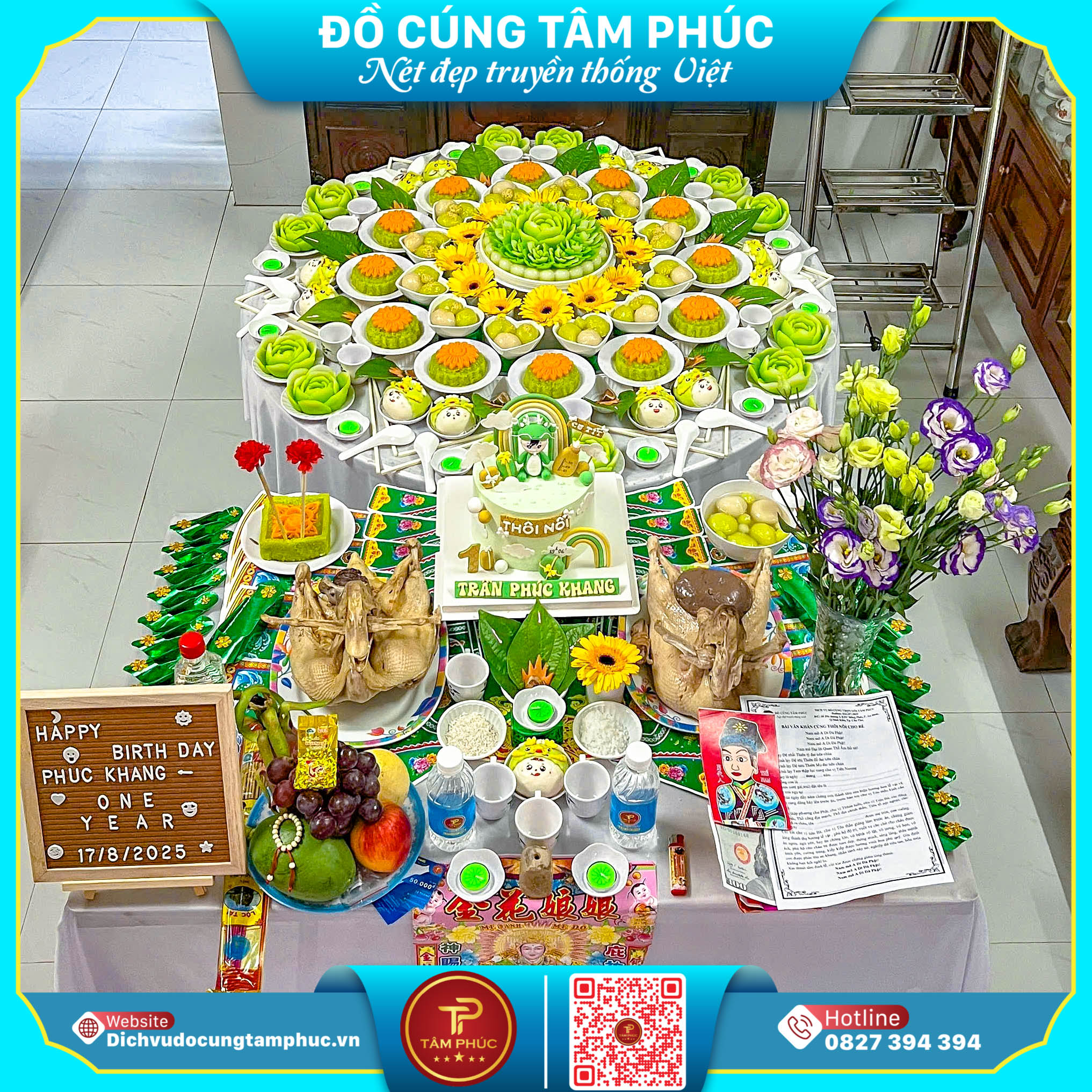 Vì sao khi cúng mụ cho bé không thể thiếu bộ đồ thế ?