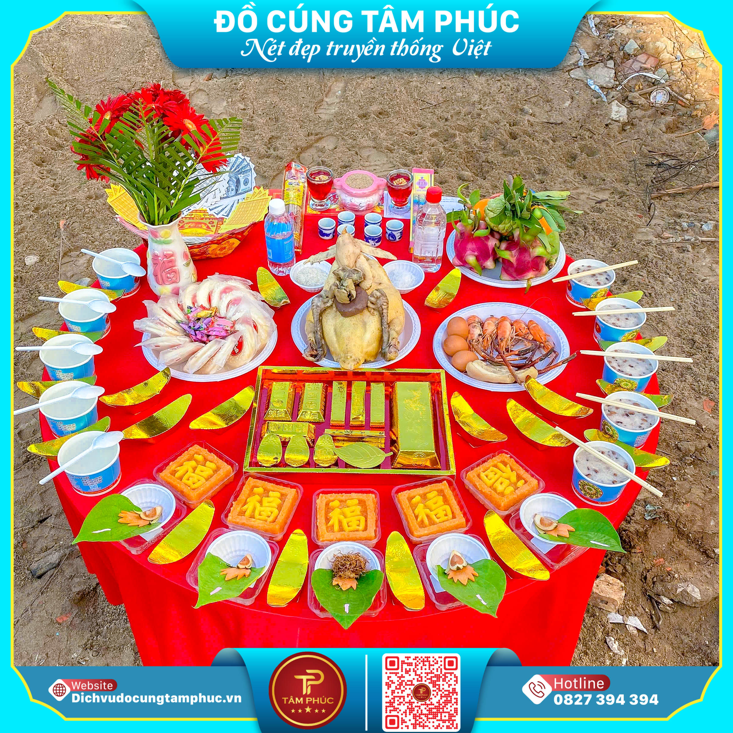Vì sao cúng động thổ luôn có 5 phần xôi chè ?