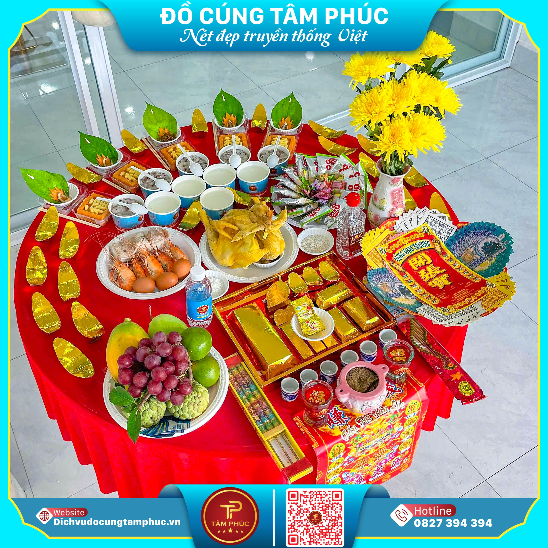 Mâm cúng khai trương trọn gói tại Cần Thơ giao hàng tận nơi.