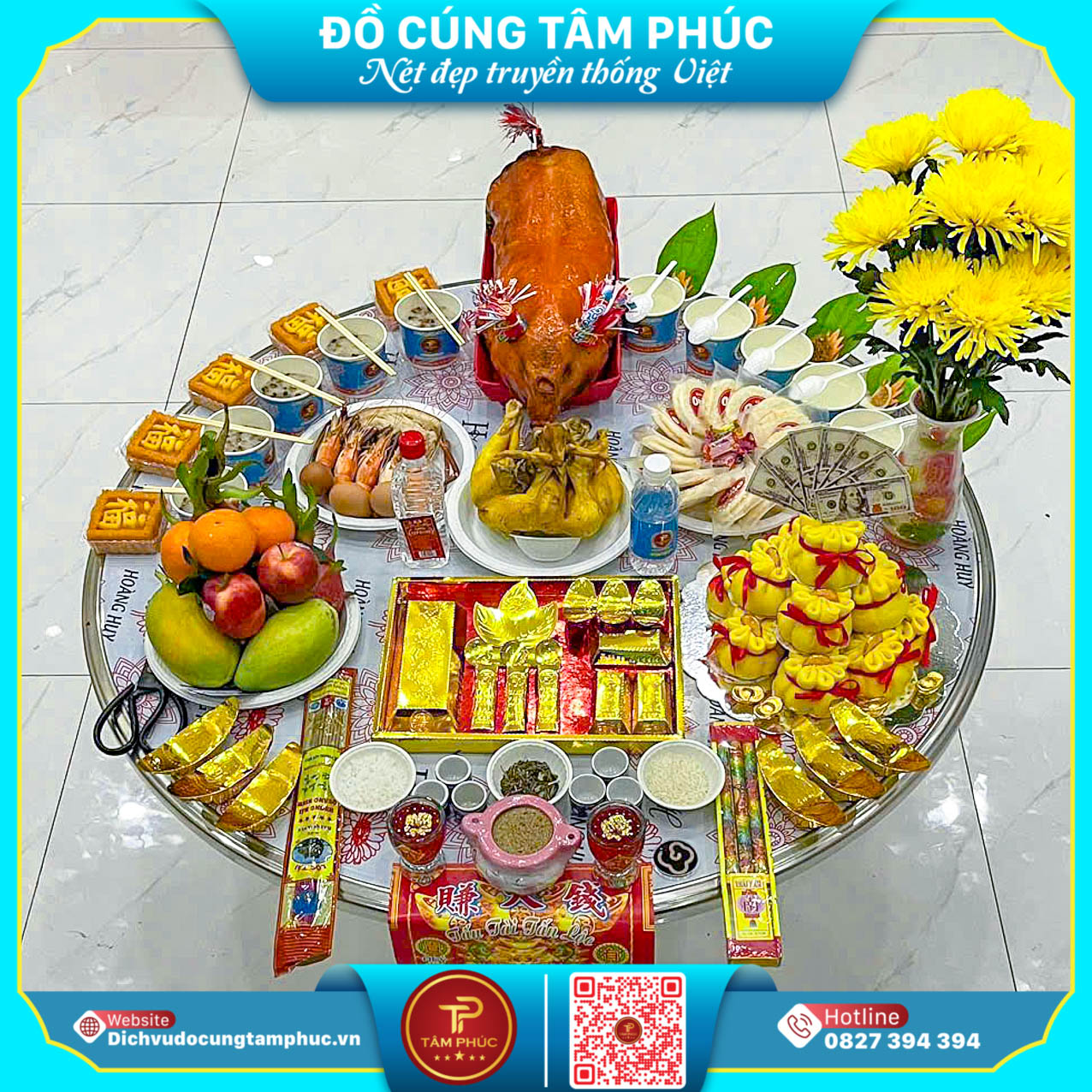May Mắn Tài Lộc Với Bánh Bao Túi Tiền Trên Mâm Cúng