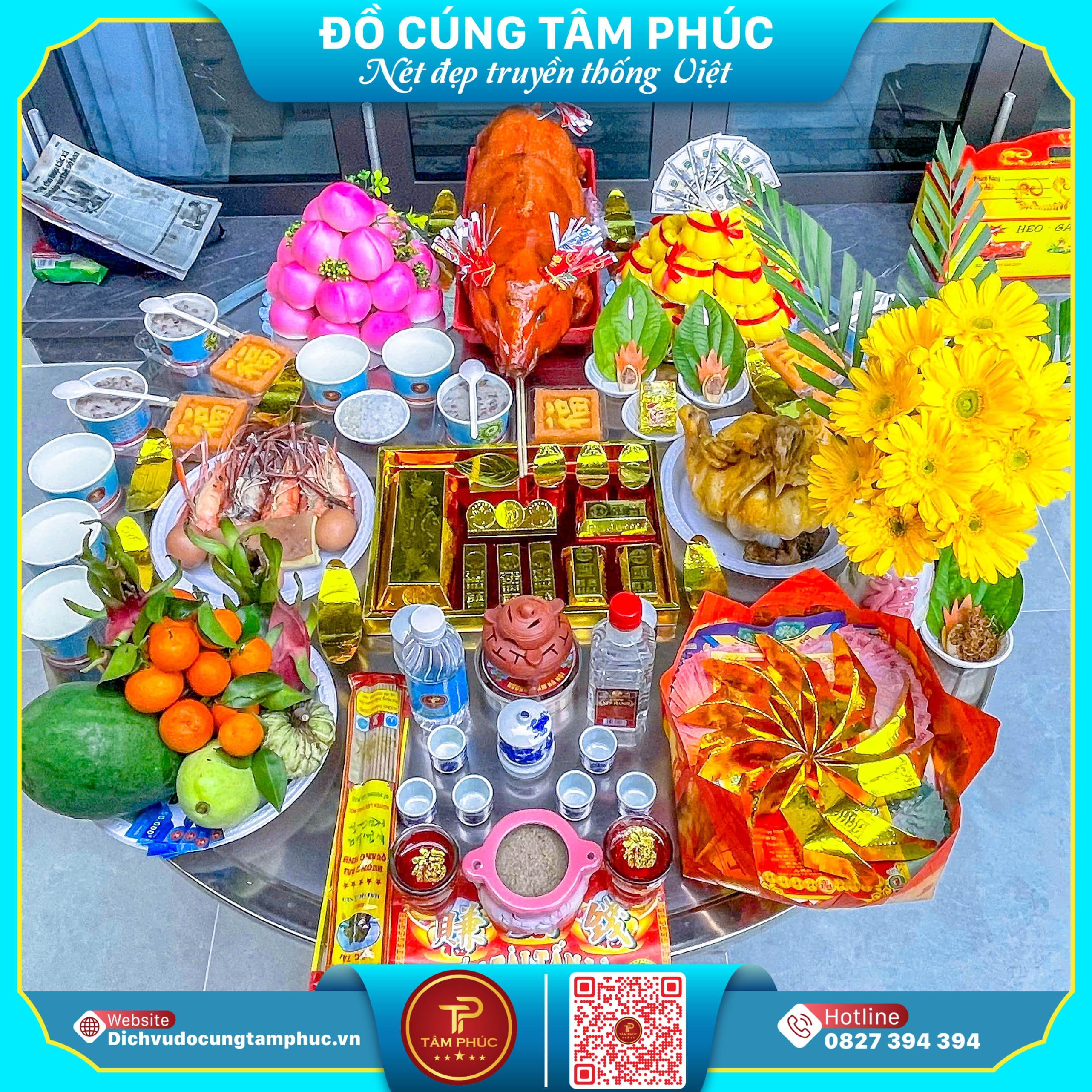 May Mắn Tài Lộc Với Bánh Bao Túi Tiền Trên Mâm Cúng