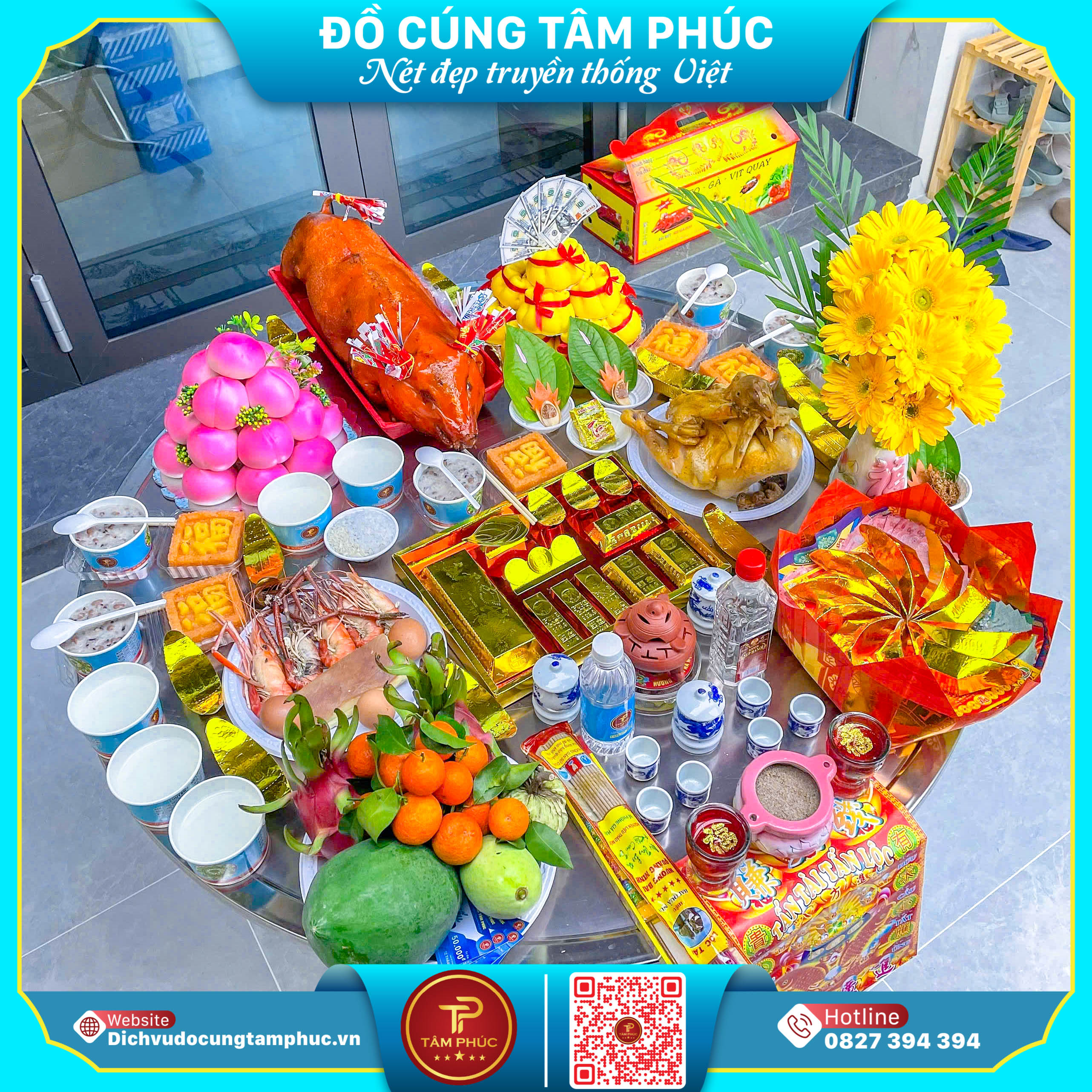 May Mắn Tài Lộc Với Bánh Bao Túi Tiền Trên Mâm Cúng