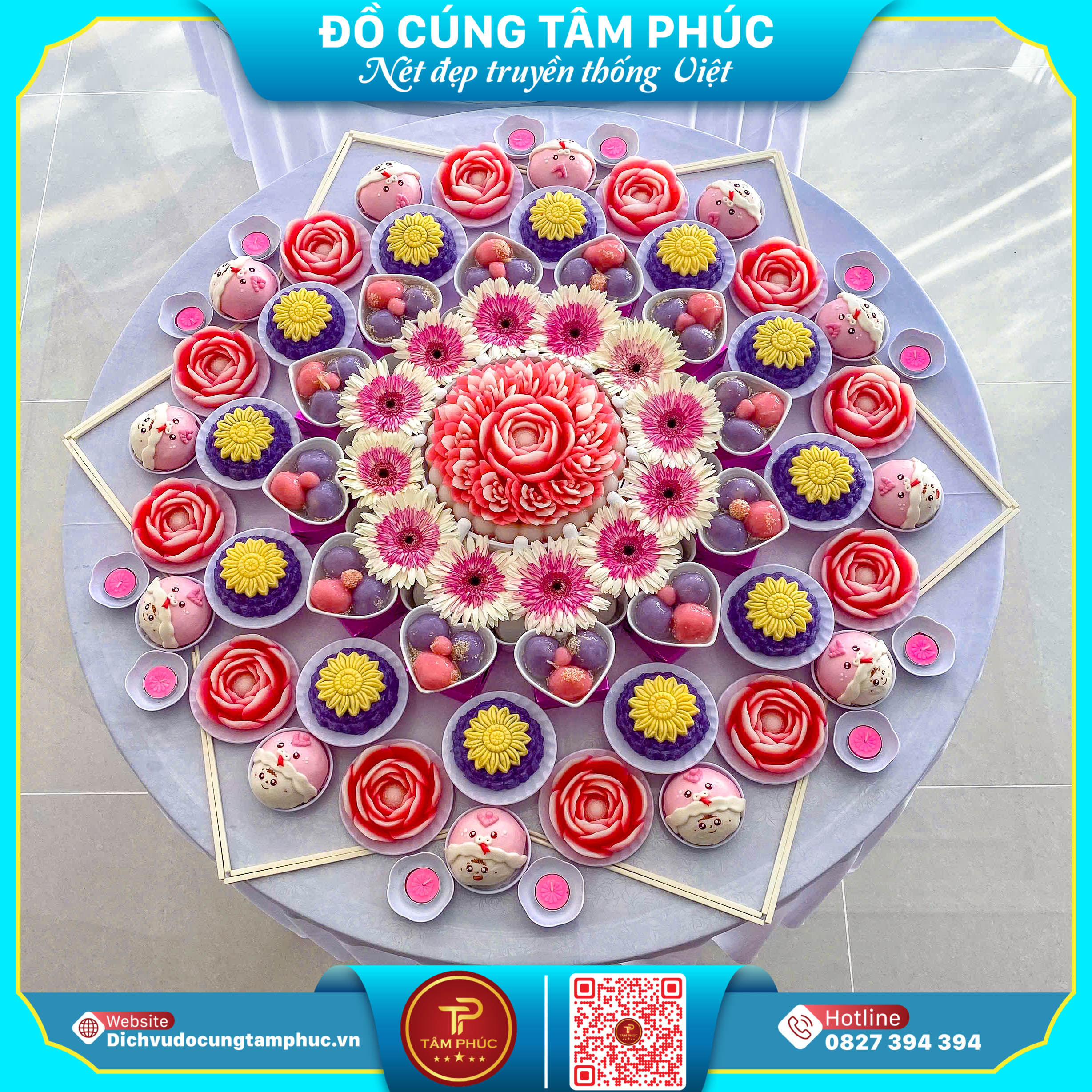 Ý nghĩa linh thiêng của bánh bao con giáp trên mâm cúng mụ cho bé.