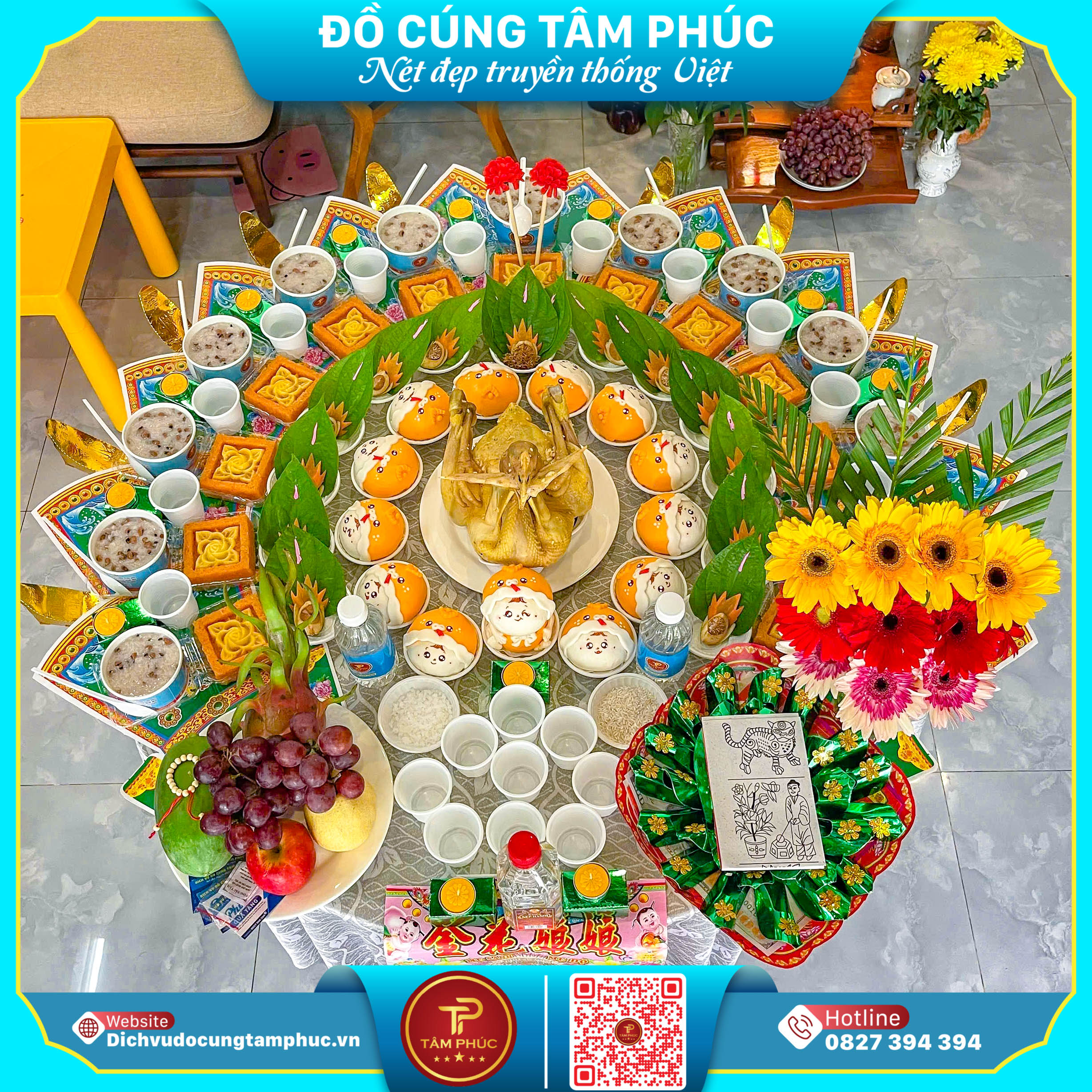 Ý nghĩa linh thiêng của bánh bao con giáp trên mâm cúng mụ cho bé.