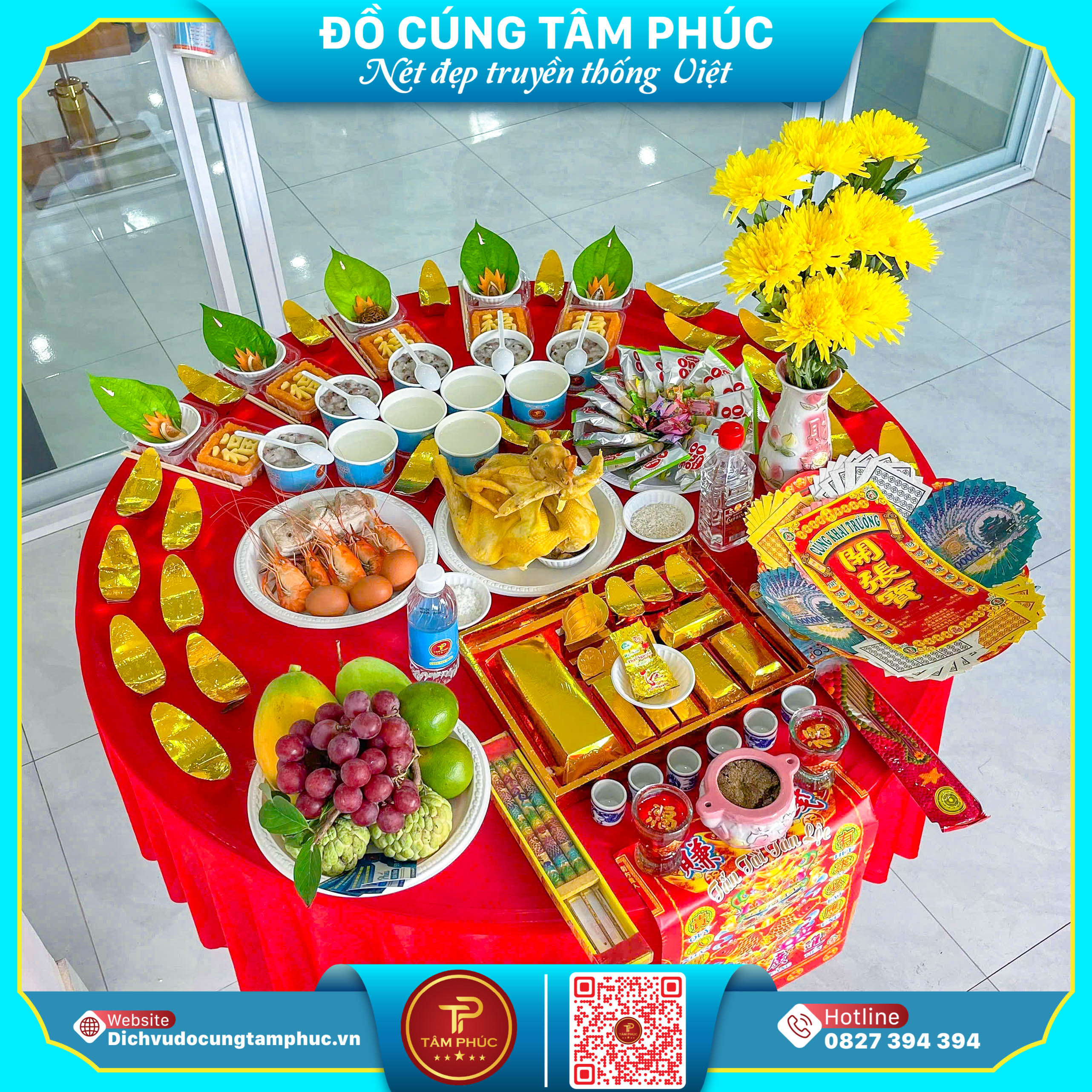 Ý Nghĩa Phong Thủy Hoa Cúc Vàng Trên Mâm Cúng Khai Trương