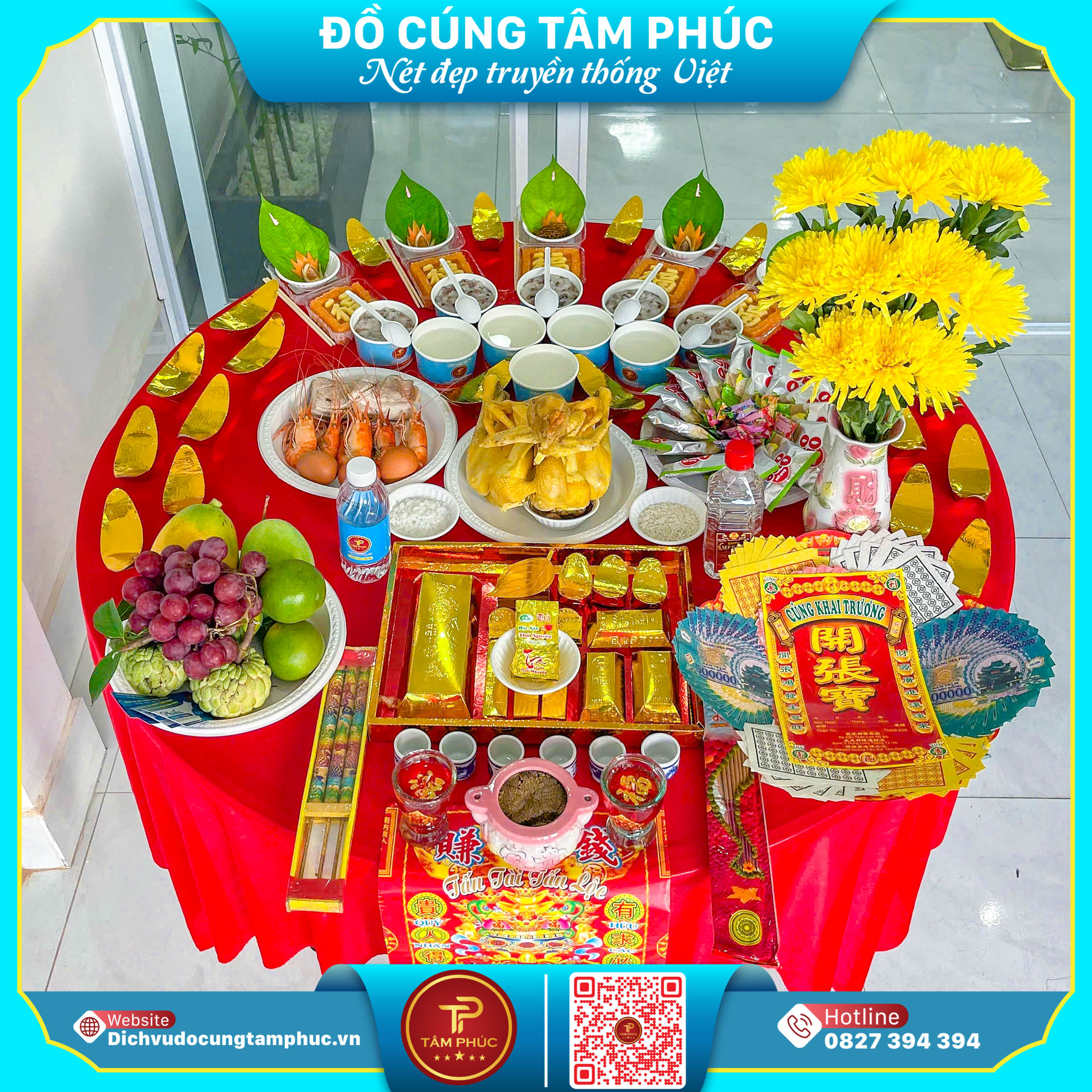 Ý Nghĩa Phong Thủy Hoa Cúc Vàng Trên Mâm Cúng Khai Trương
