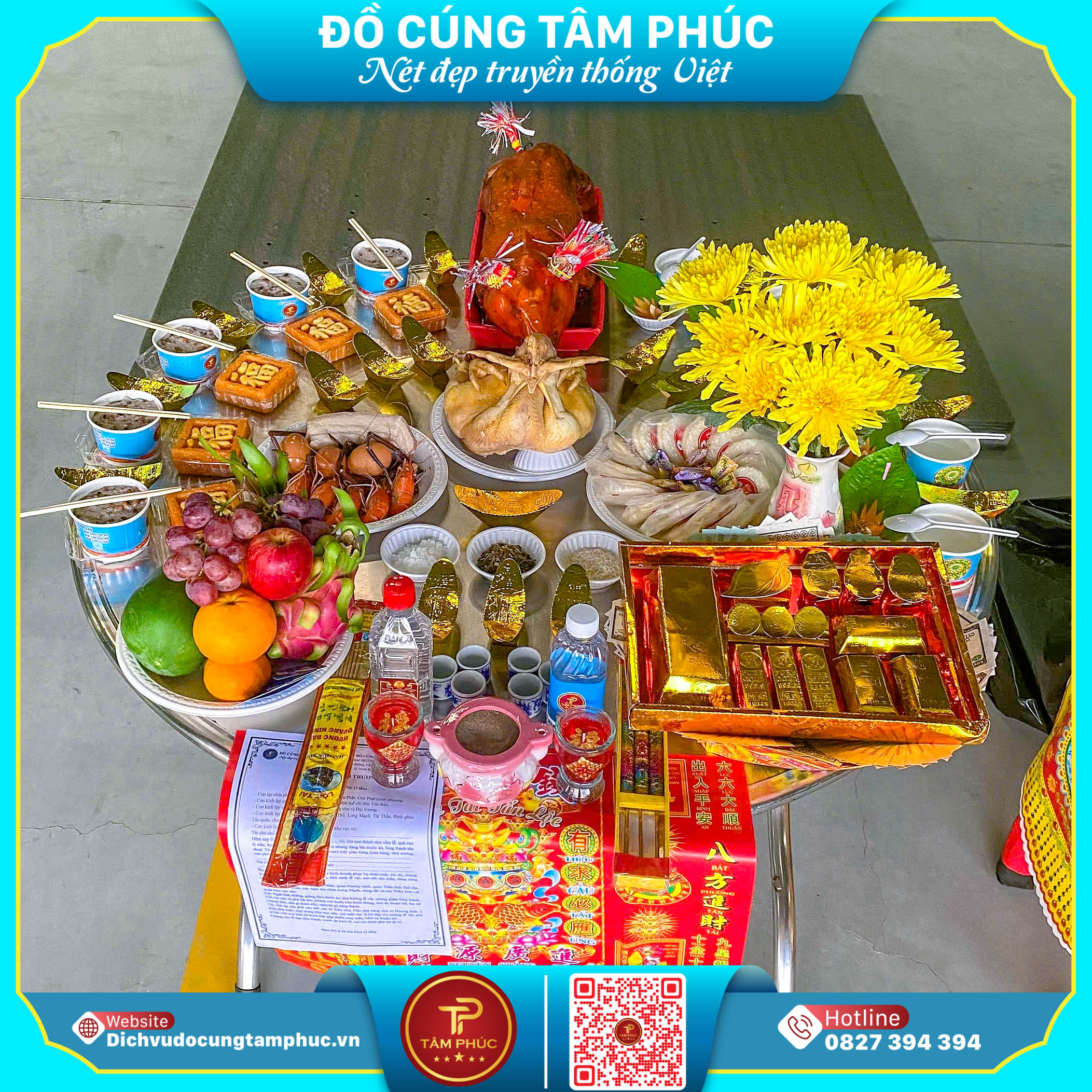 Mâm cúng động thổ, khởi công trọn gói tại Cần Thơ.