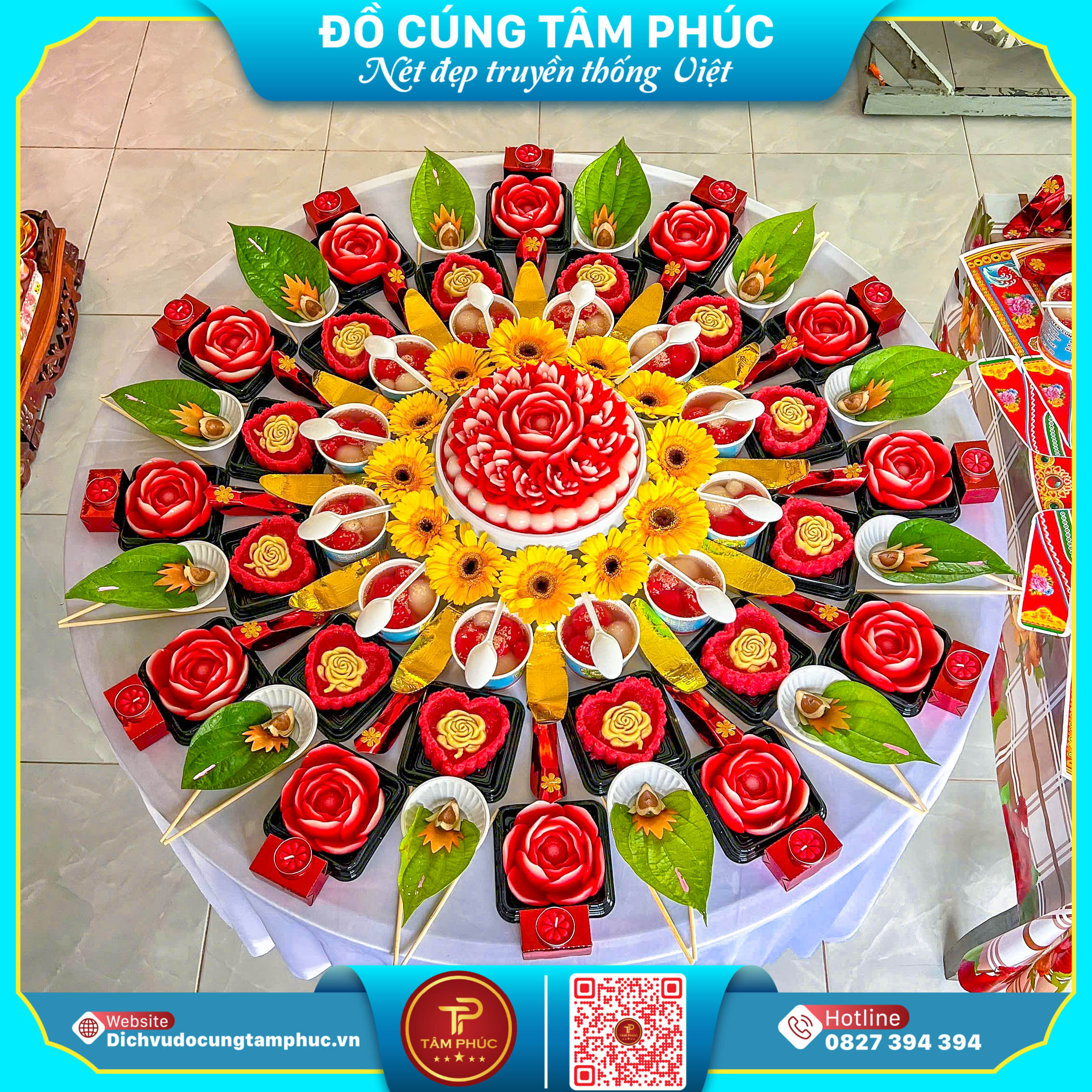 Chuẩn lễ truyền thống mâm cúng căn cho bé tại Cần Thơ.