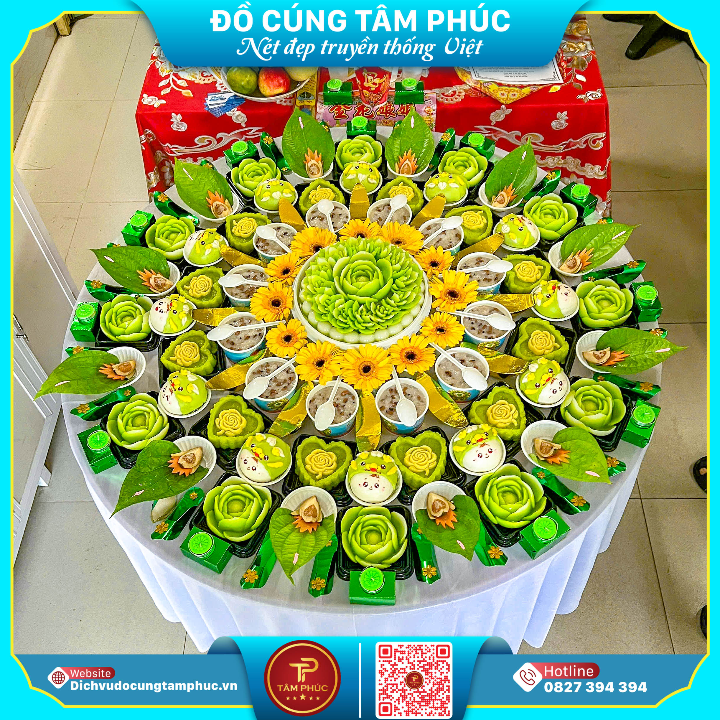 Mâm cúng thôi nôi trọn gói tại Cần Thơ, đủ lễ vật, đúng phong tục.