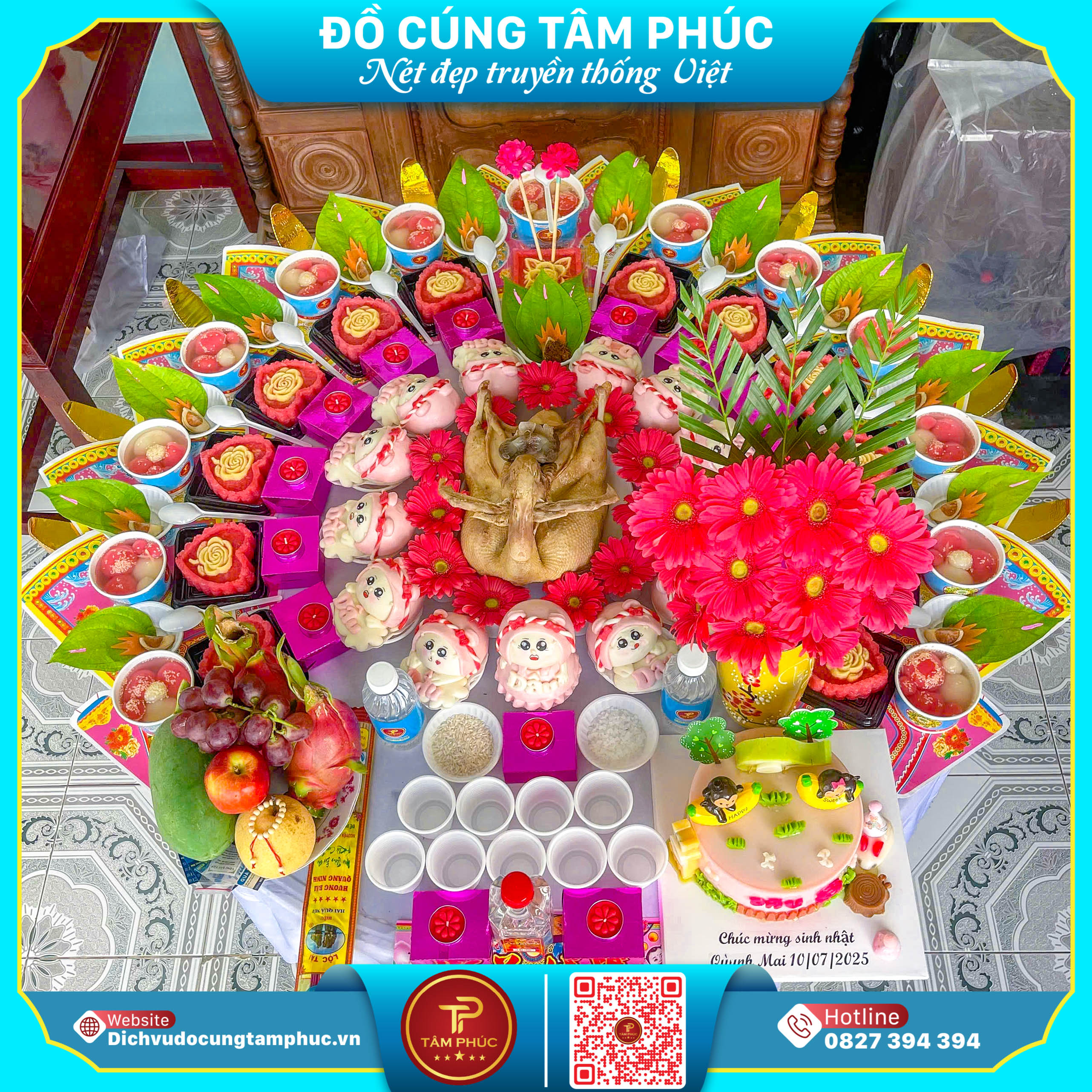 Mâm Cúng Mụ Trọn Gói Trang Trọng Chuẩn Nghi Lễ Tại Cần Thơ