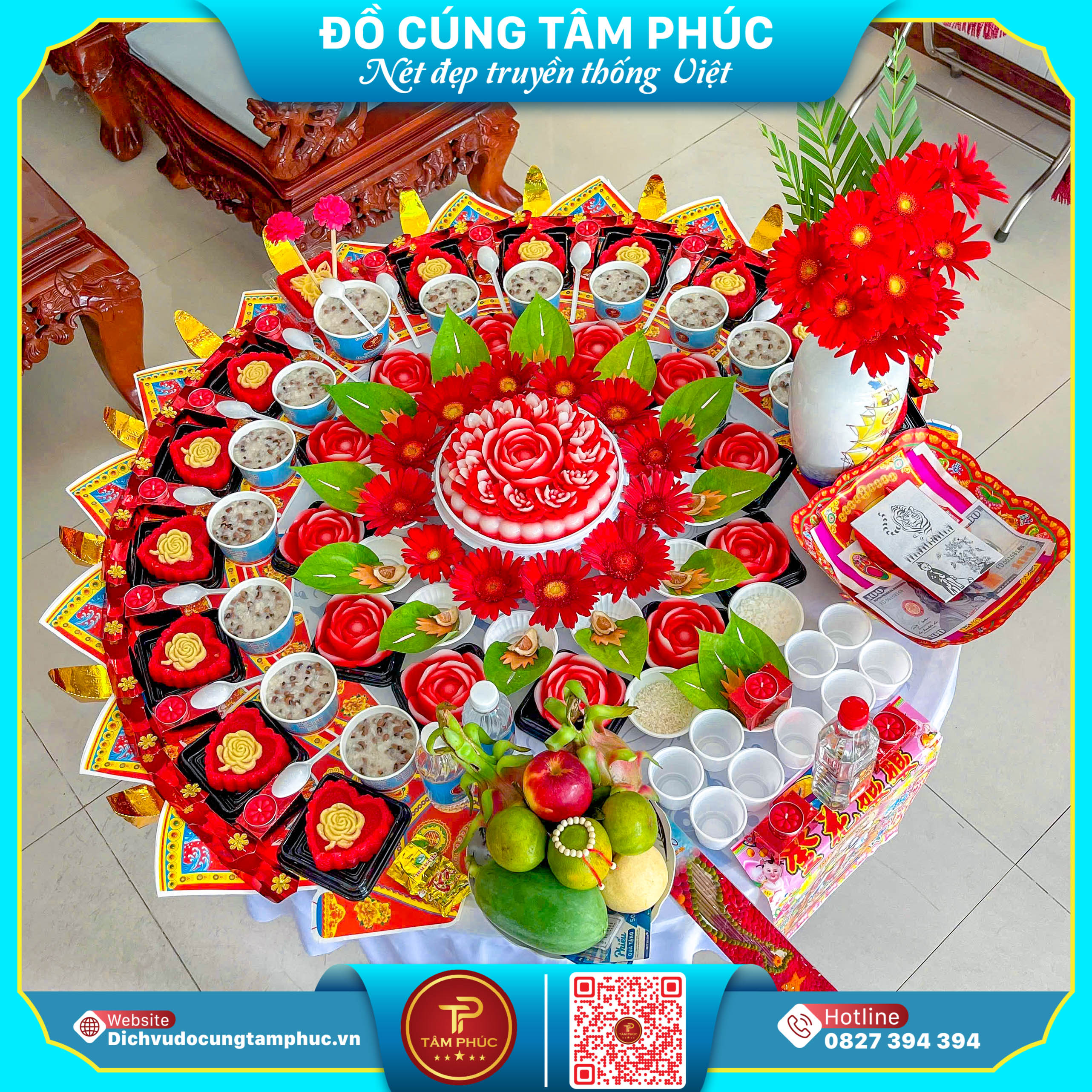 Đồ Cúng Trọn Gói Tâm Phúc -  Chu Toàn Lễ Nghi -  Trọn Vẹn Tâm Ý