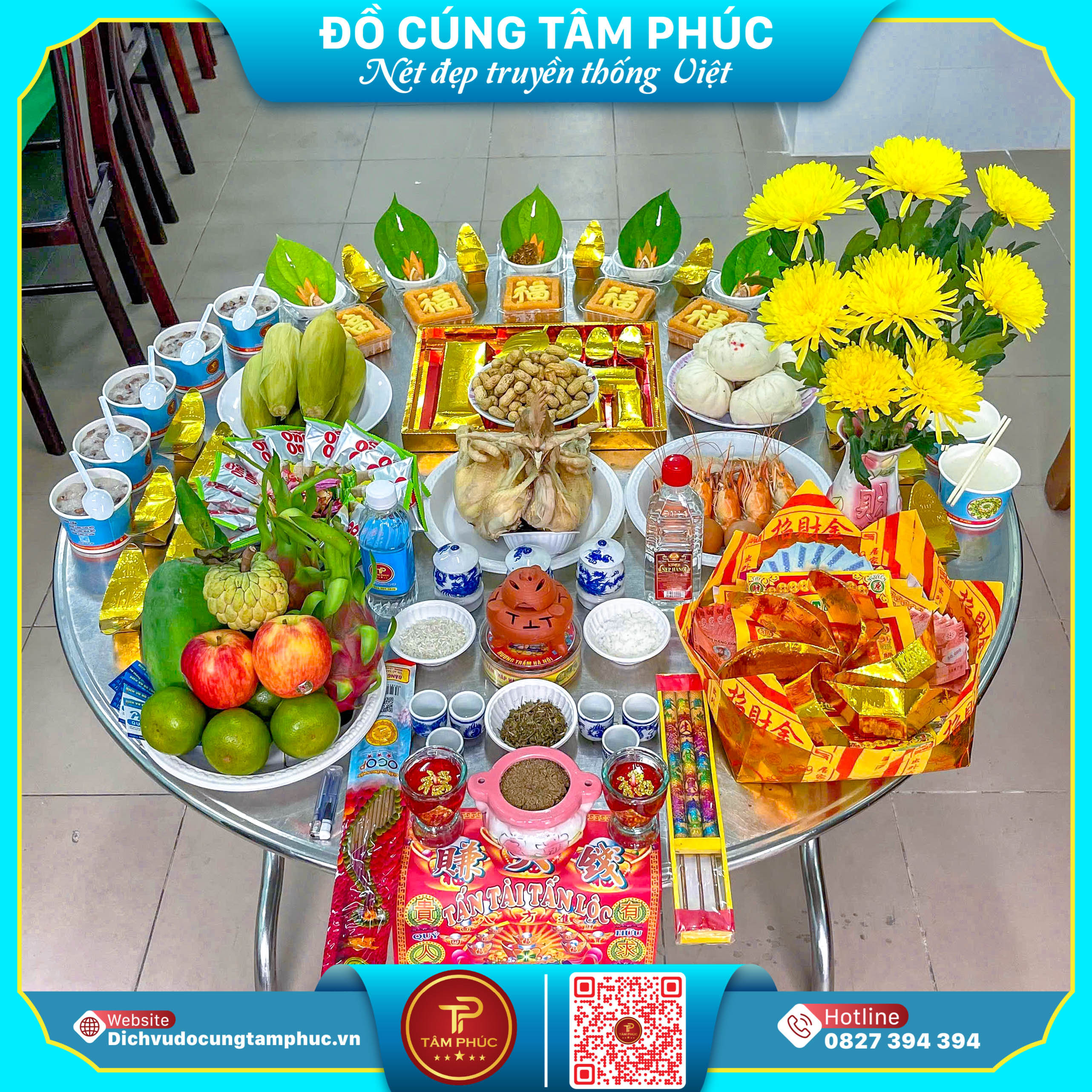 Đồ Cúng Trọn Gói Tâm Phúc -  Chu Toàn Lễ Nghi -  Trọn Vẹn Tâm Ý