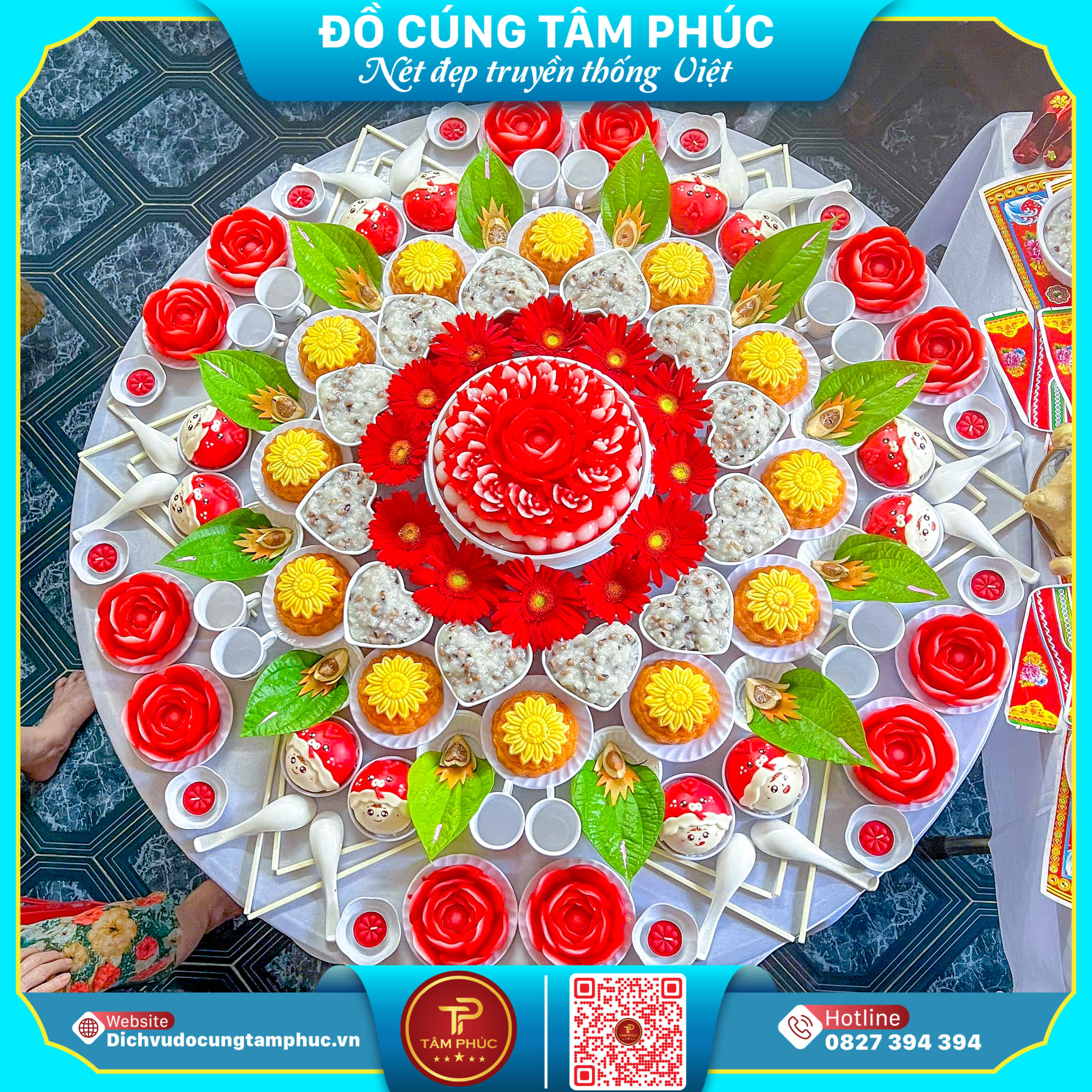 Bánh bao con rắn điểm nhấn tinh tế trên mâm cúng mụ cho bé yêu.
