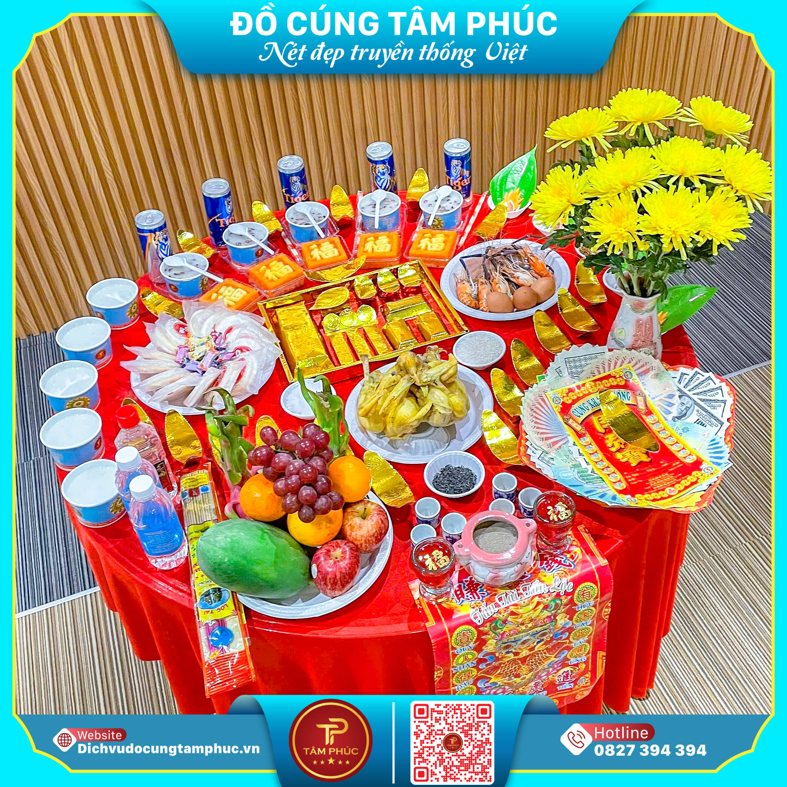 Mâm Cúng Khai Trương, Đón Tài Lộc, Hướng Thành Công
