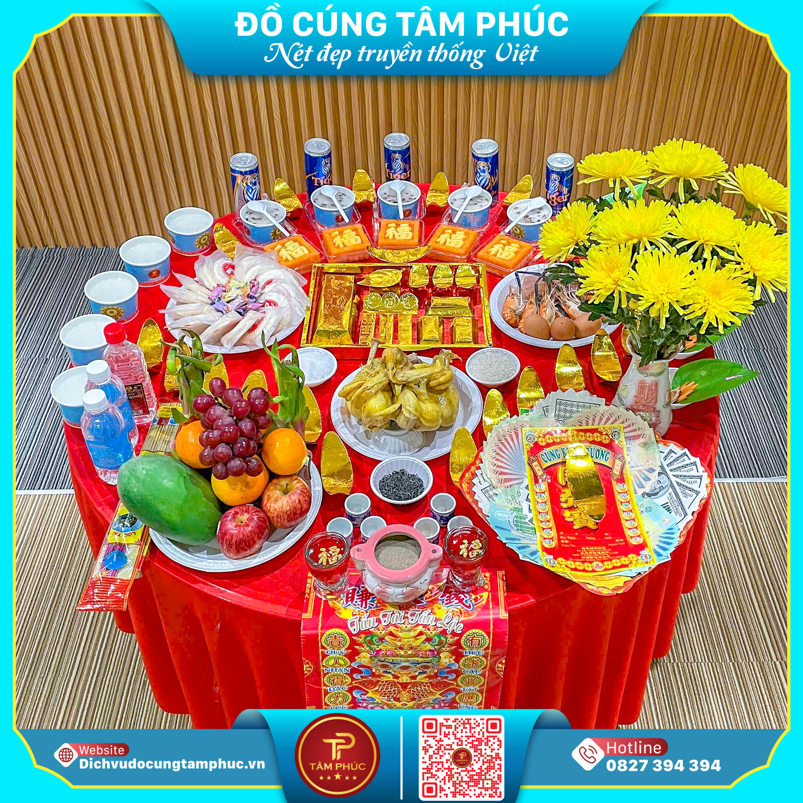 Mâm Cúng Khai Trương, Đón Tài Lộc, Hướng Thành Công