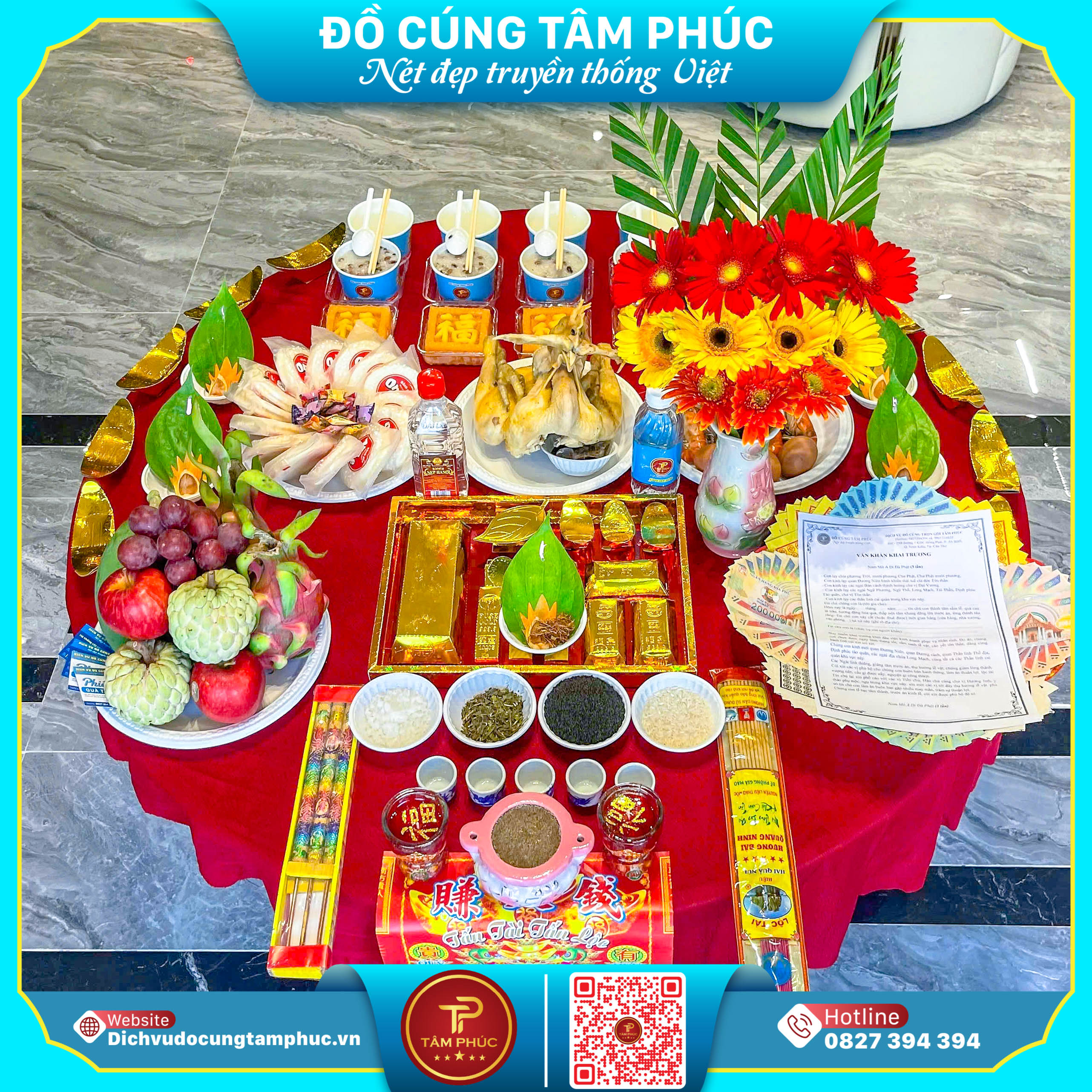 Mâm Cúng Khai Trương, Đón Tài Lộc, Hướng Thành Công