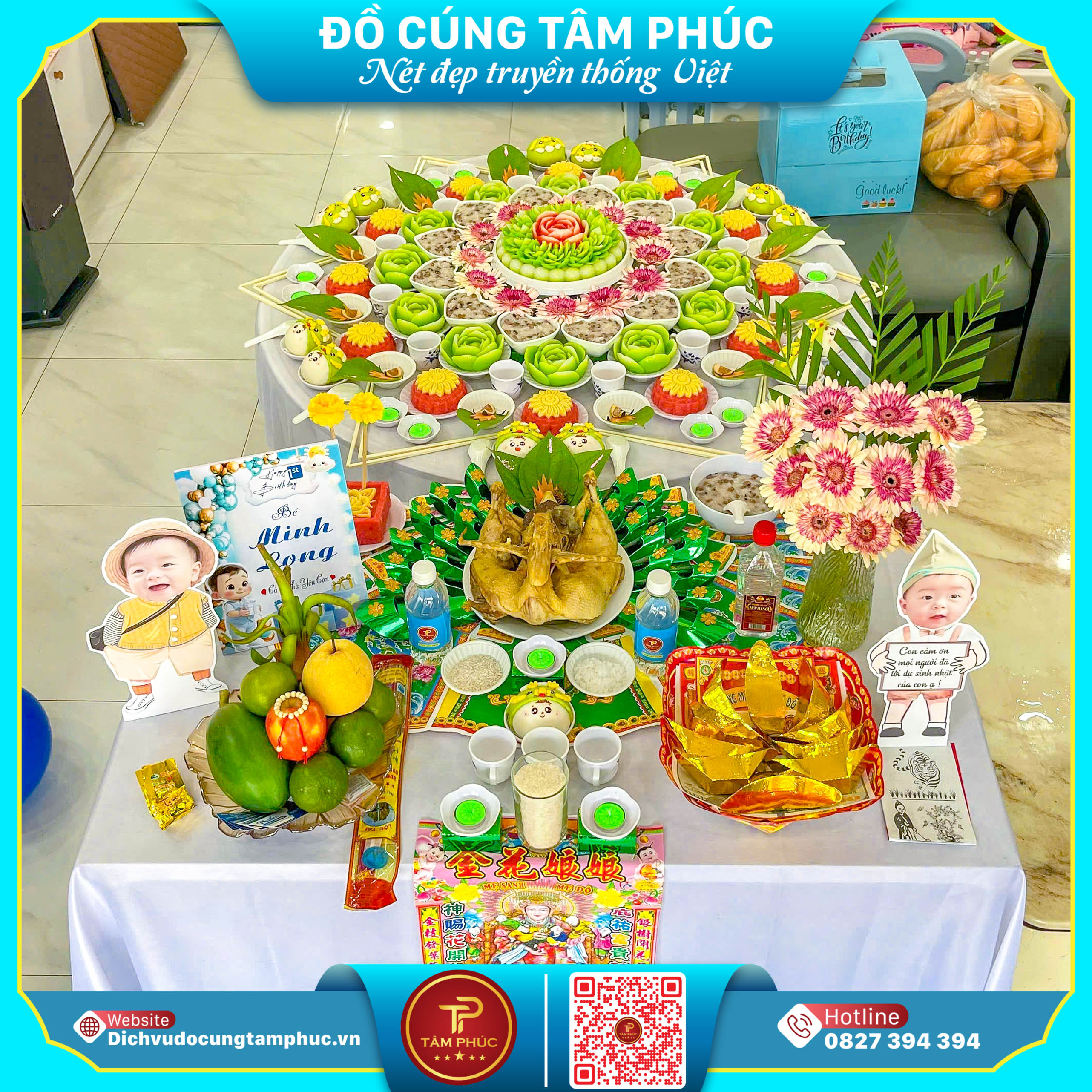 Dịch Vụ Mâm Cúng Đầy Tháng Thôi Nôi Trọn Gói Tại Cần Thơ