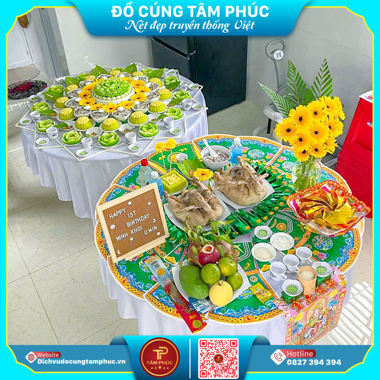 Dịch Vụ Mâm Cúng Đầy Tháng Thôi Nôi Trọn Gói Tại Cần Thơ