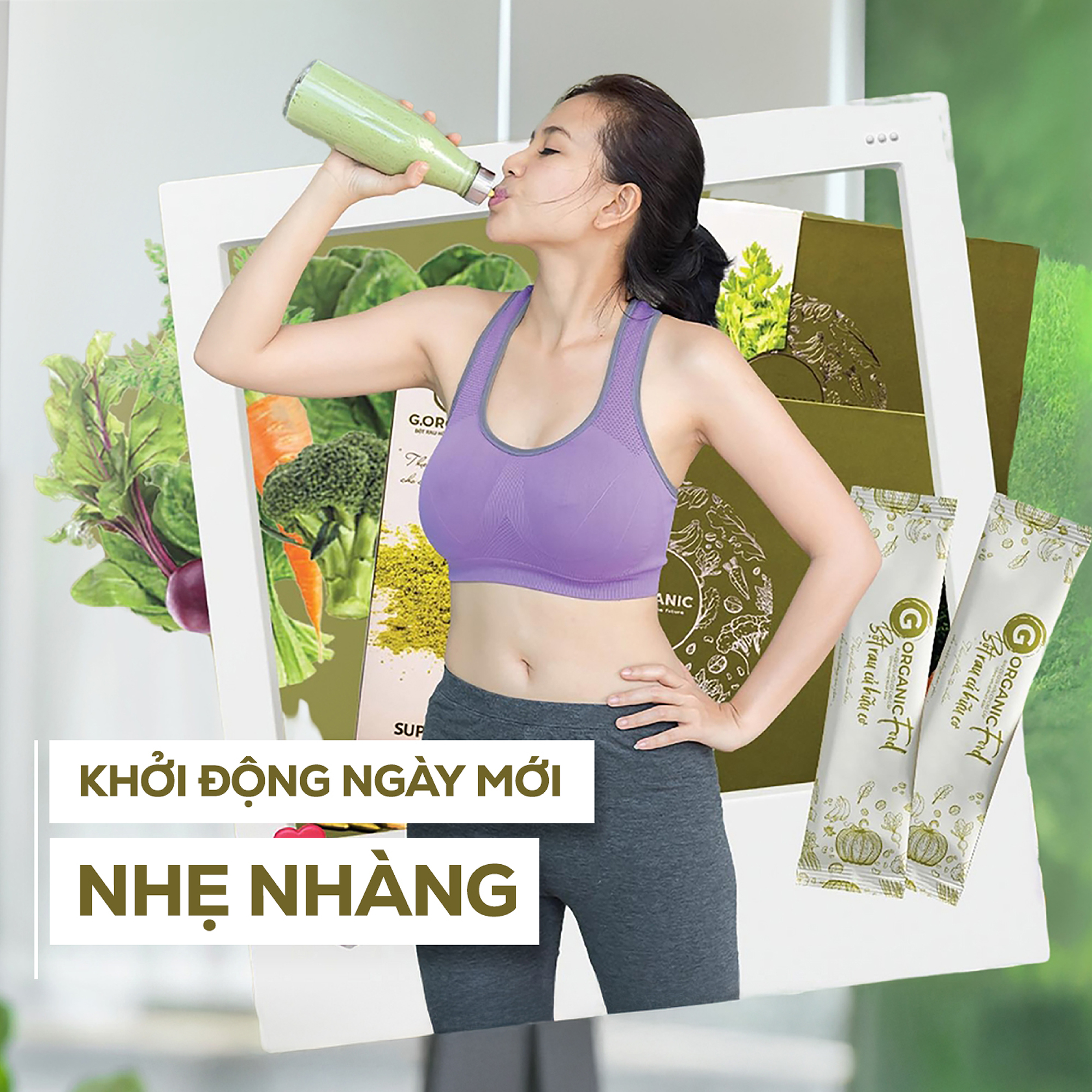 Bột rau củ hữu cơ G.Organic - nạp năng lượng xanh mỗi ngày