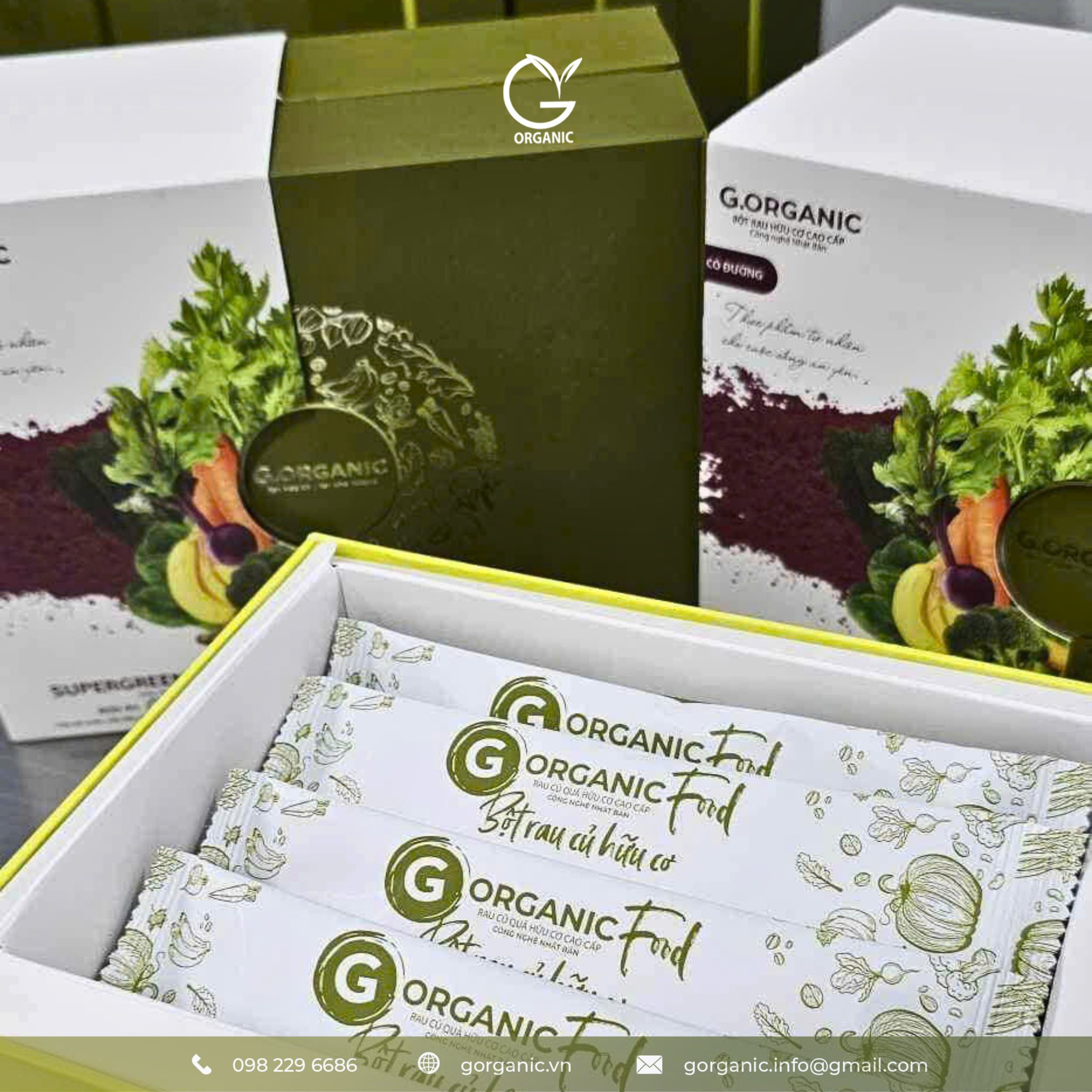 Bột rau củ hữu cơ G.Organic - nạp năng lượng xanh mỗi ngày